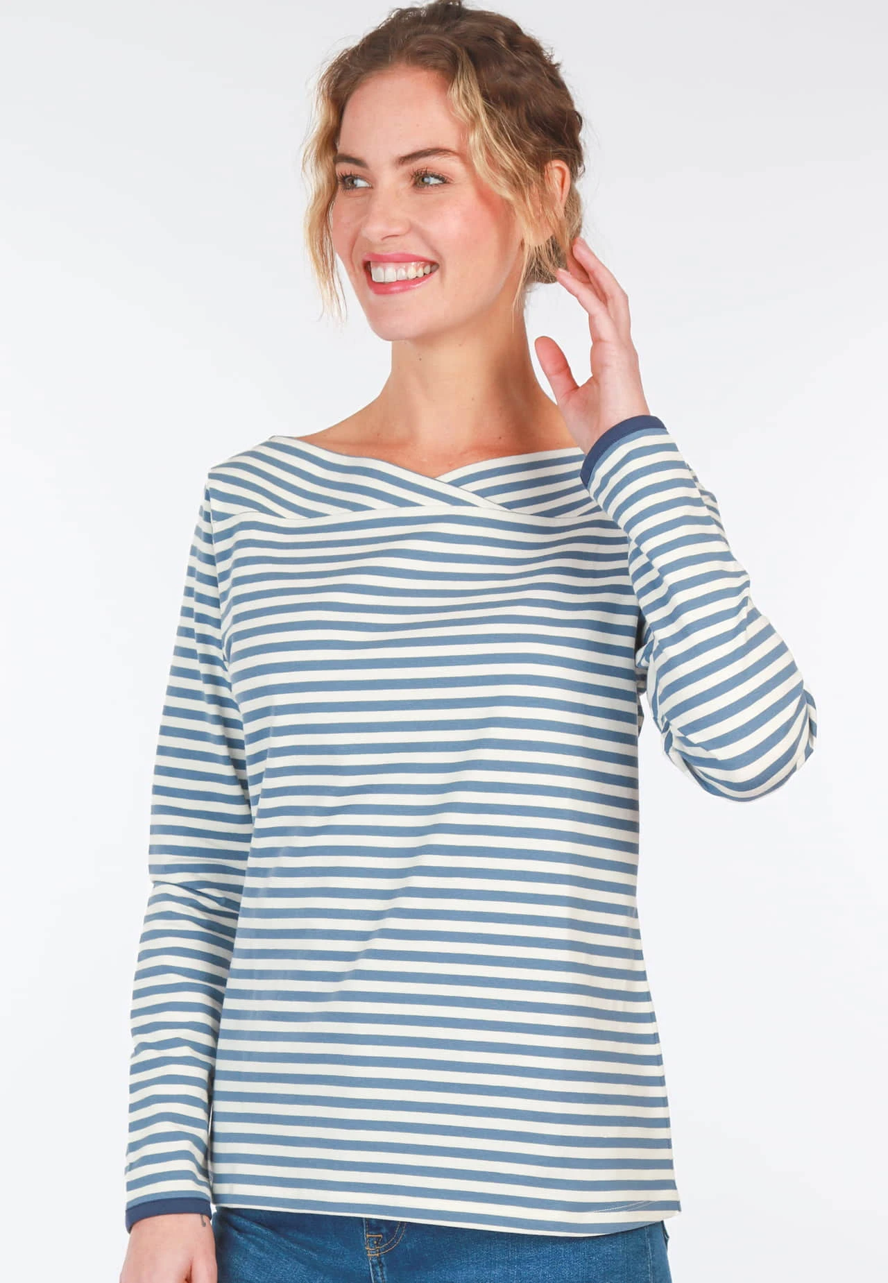 Langarmshirt Kajsa- Swedish Blue – Bild 4