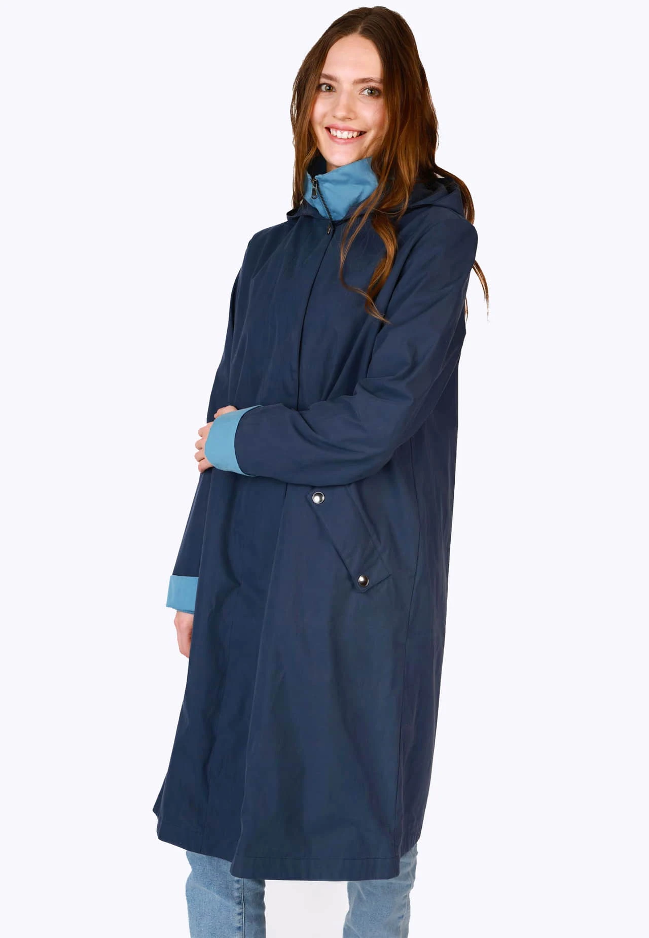 Mantel Riekje - Navy – Bild 4
