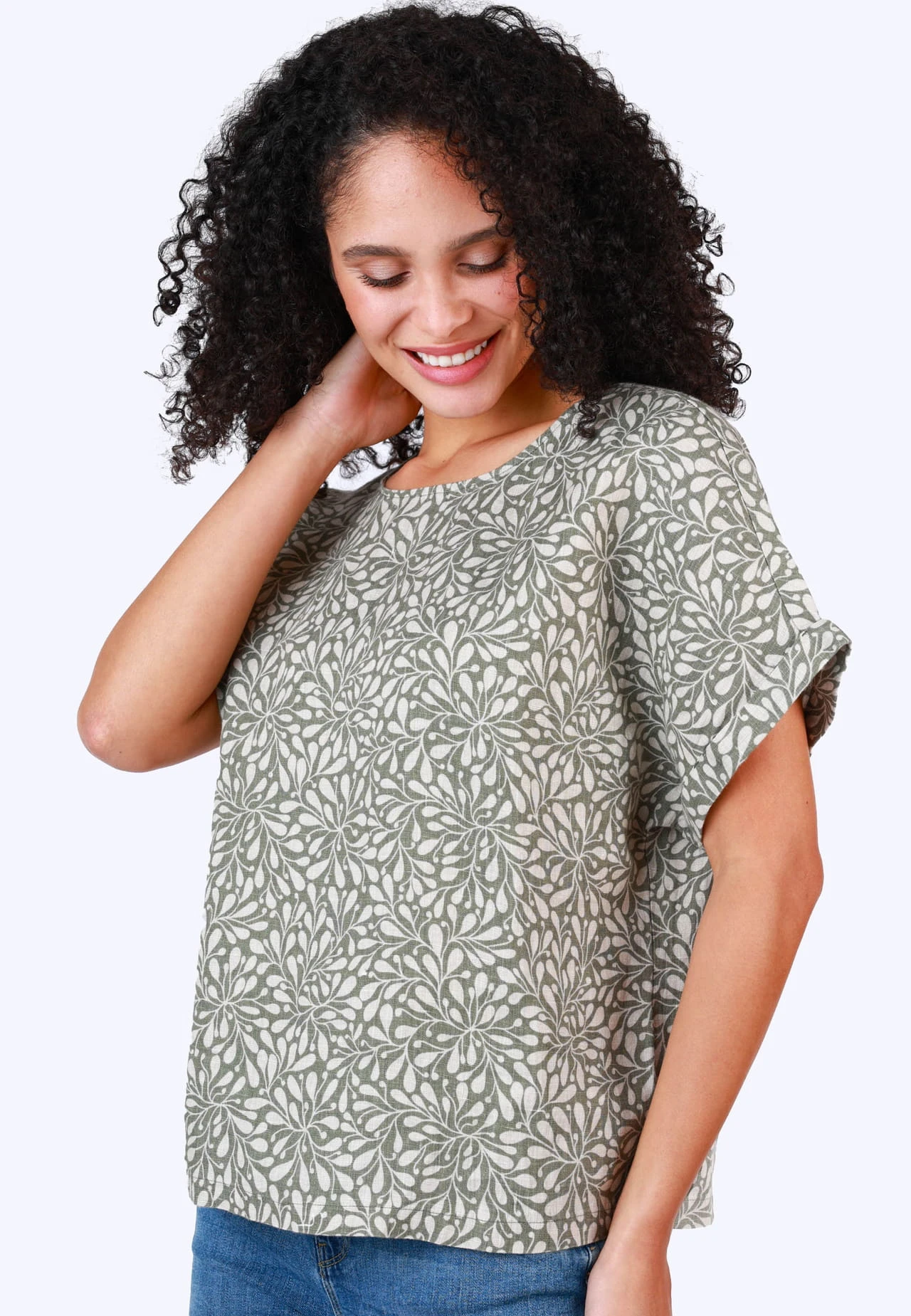 Bluse Arlyn Coral - Olive – Bild 4