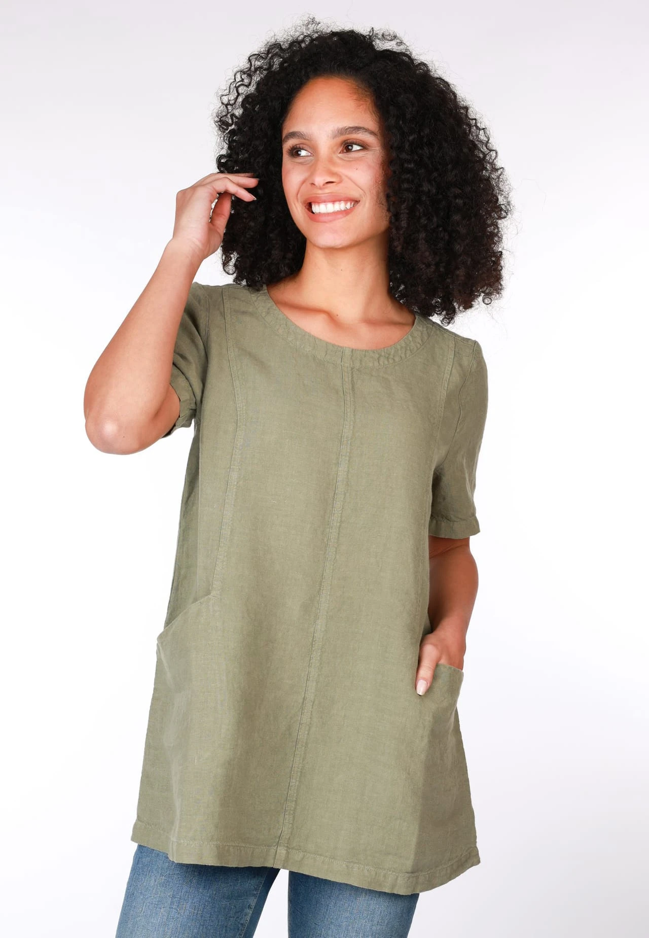 Tunika Jeike - Olive – Bild 4