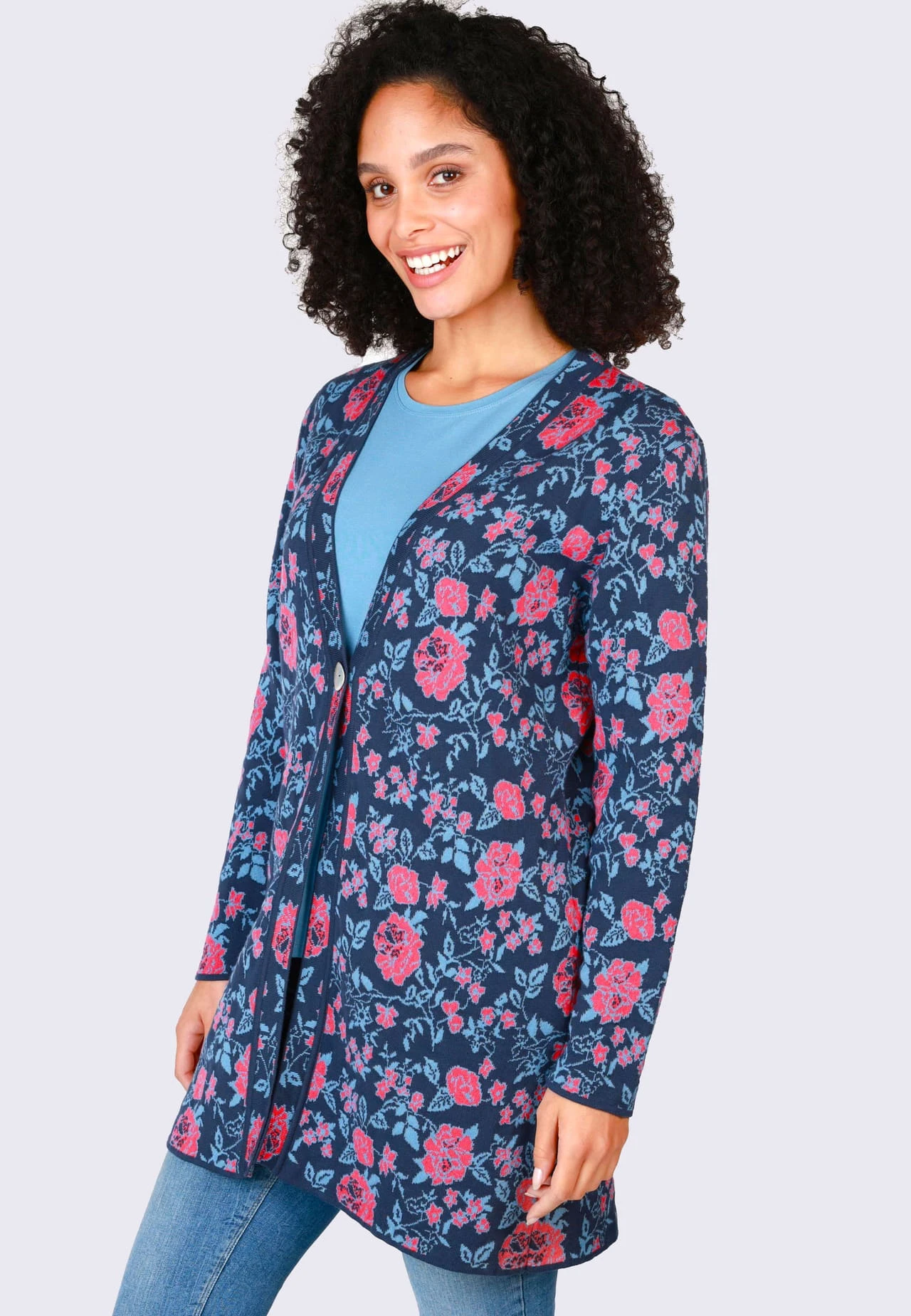 Strickjacke Rena - Navy – Bild 4