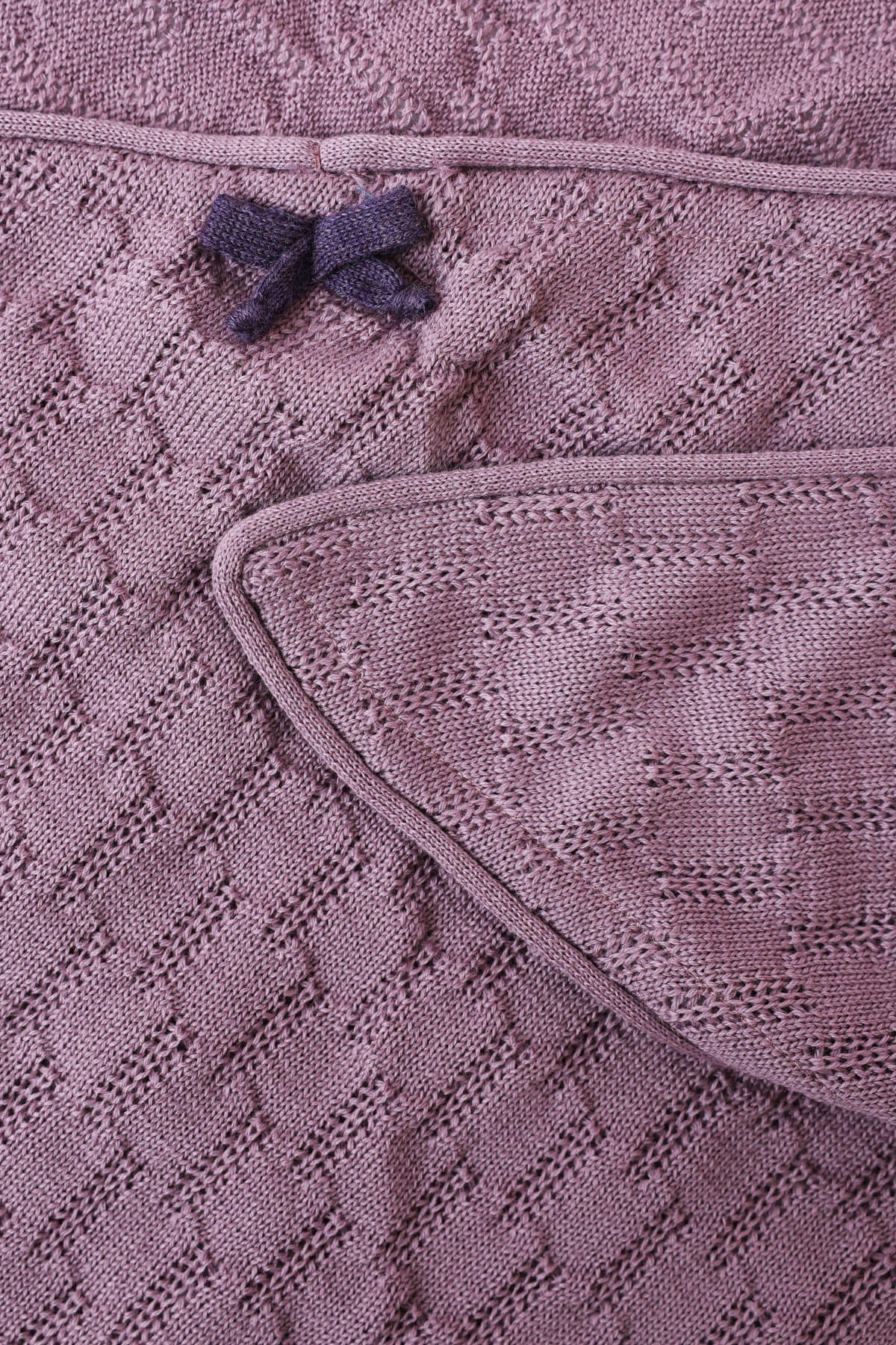 Dreieckstuch Elisabeth Merino - Lavender – Bild 2