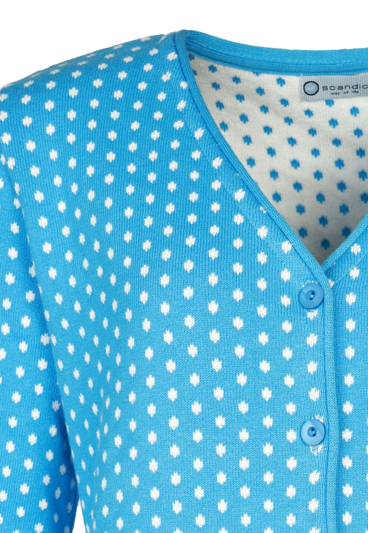 Strickjacke Christa Dot - Pastel Blue – Bild 2