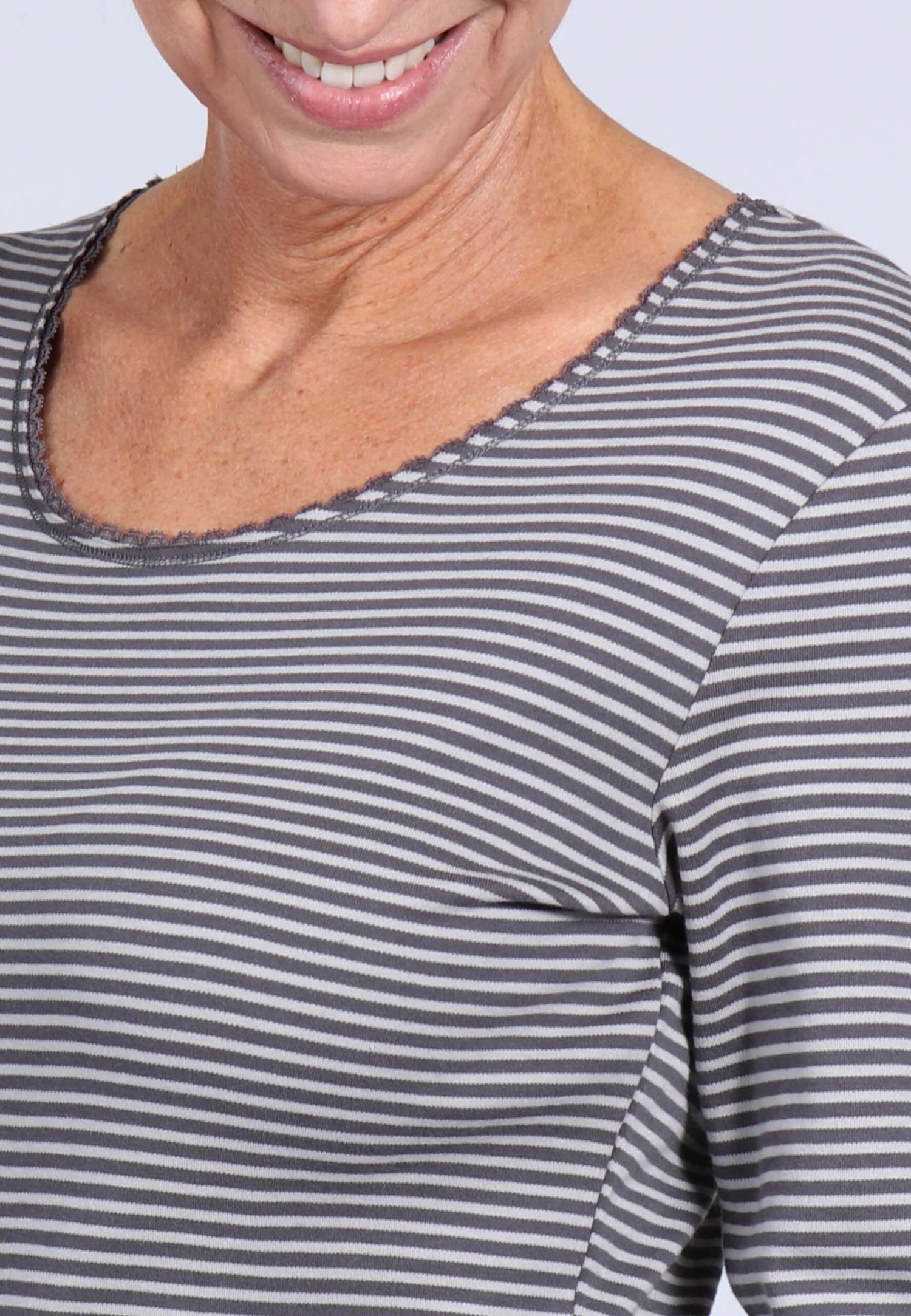 Langarmshirt Sandra - Anthracite – Bild 5