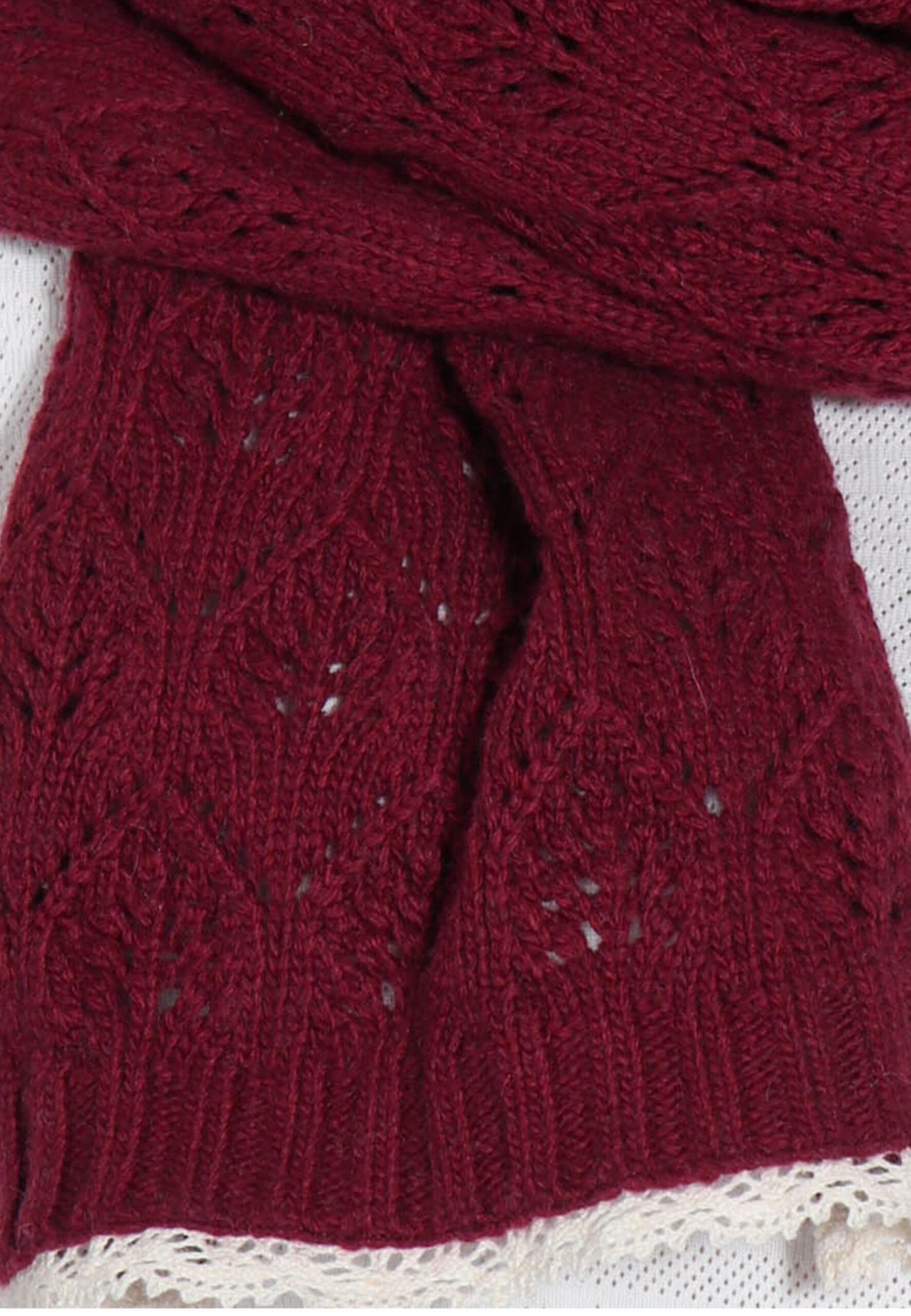 Strickschal Safira - Burgundy – Bild 5