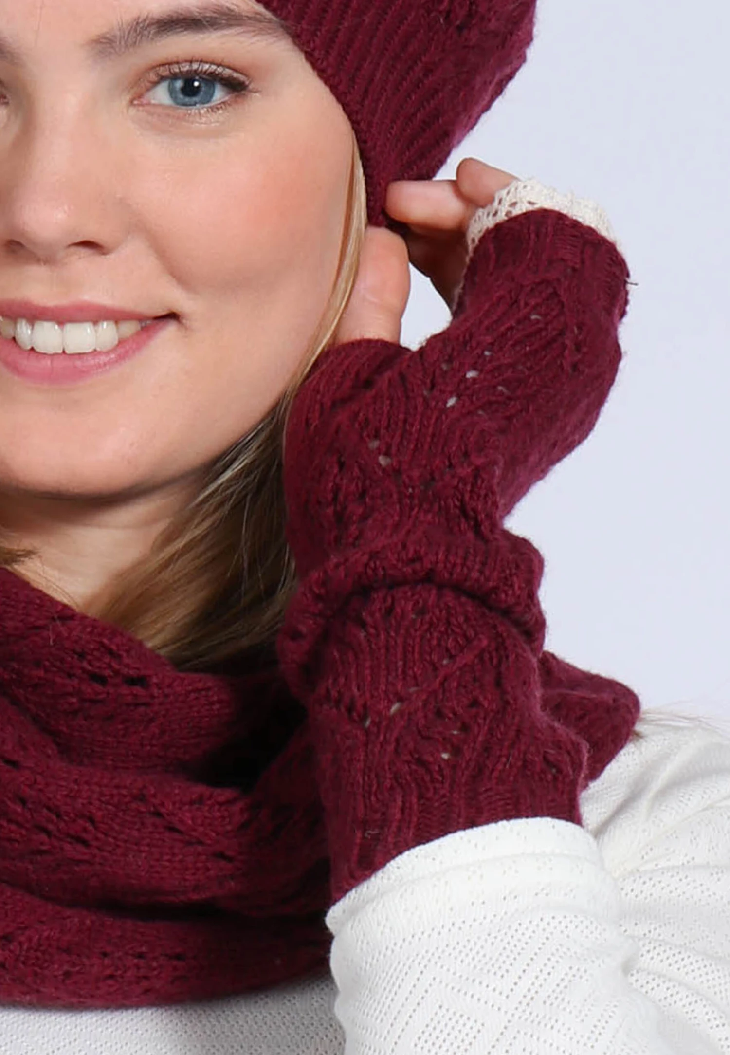 Handstulpe Dalina - Burgundy – Bild 5