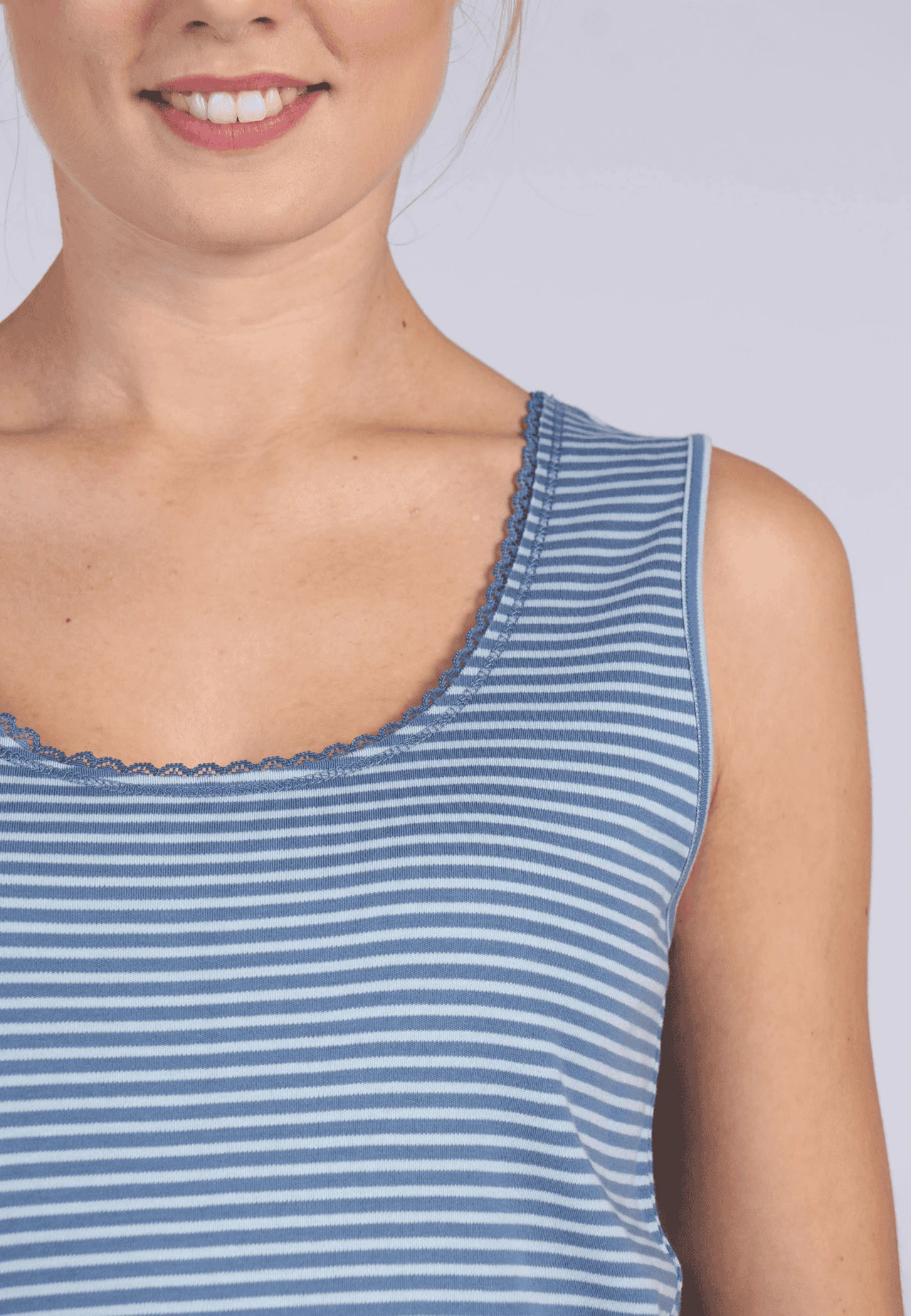 Top Theda Stripe- Fjord – Bild 5