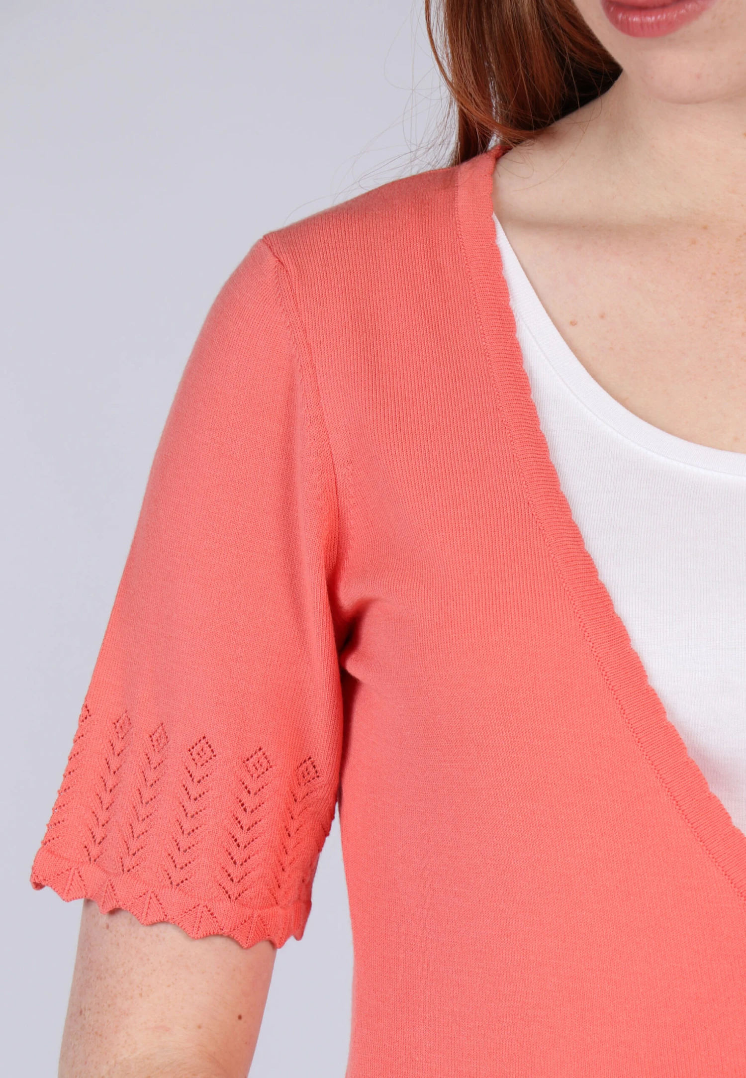 Strickjacke Suki - Peach – Bild 5