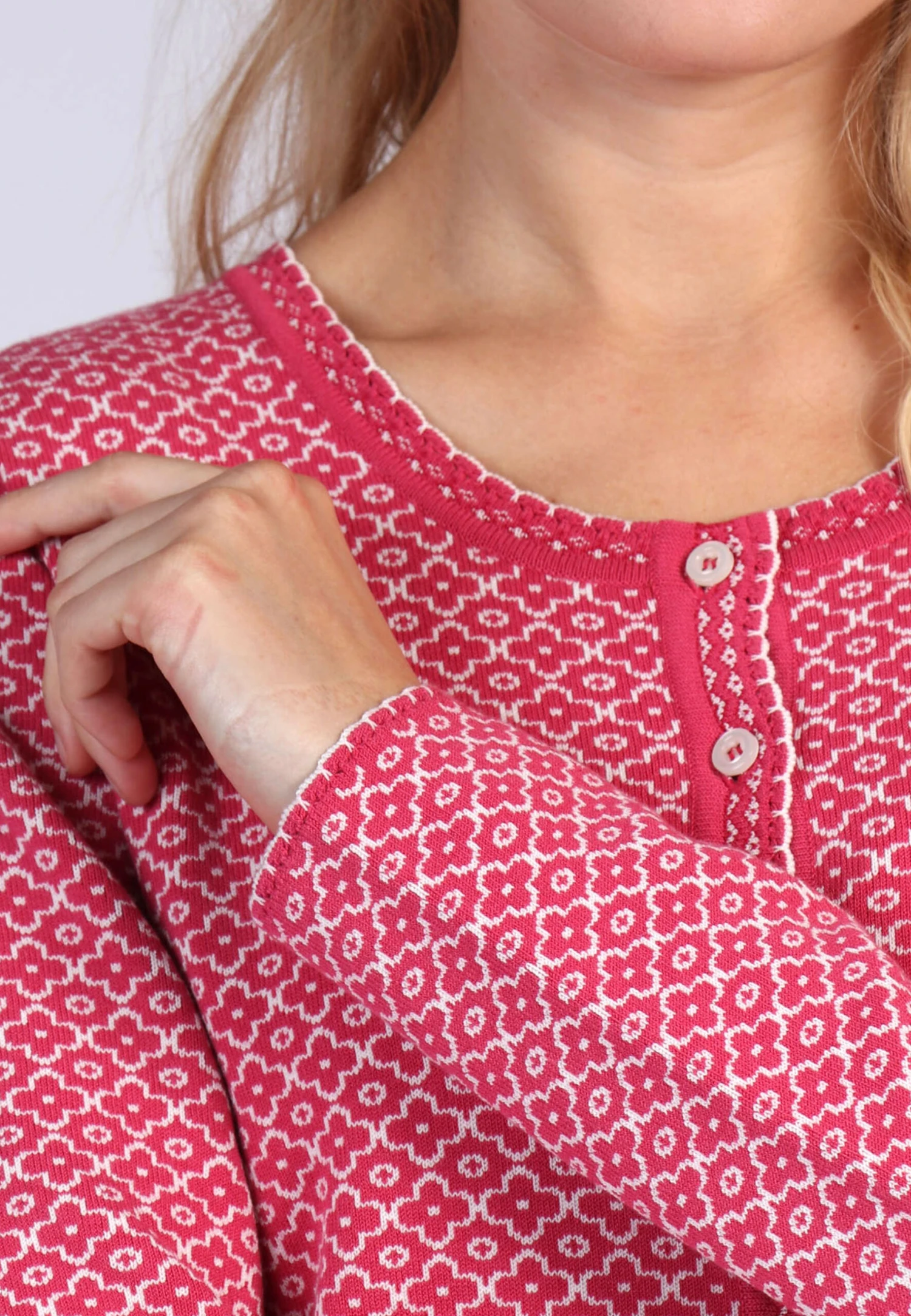 Strickjacke Gaia - Pink – Bild 5