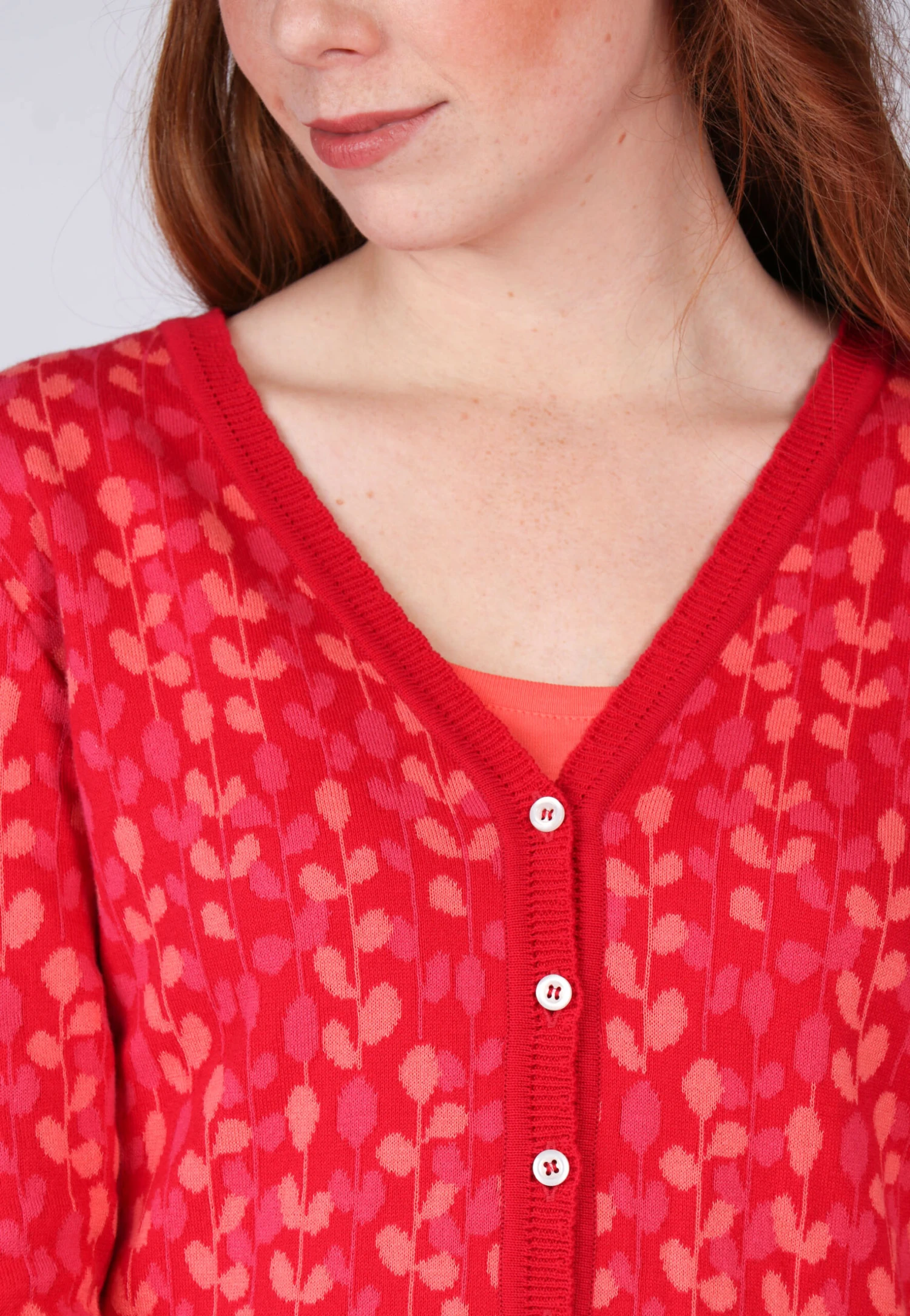 Strickjacke Casia - Rubin – Bild 5