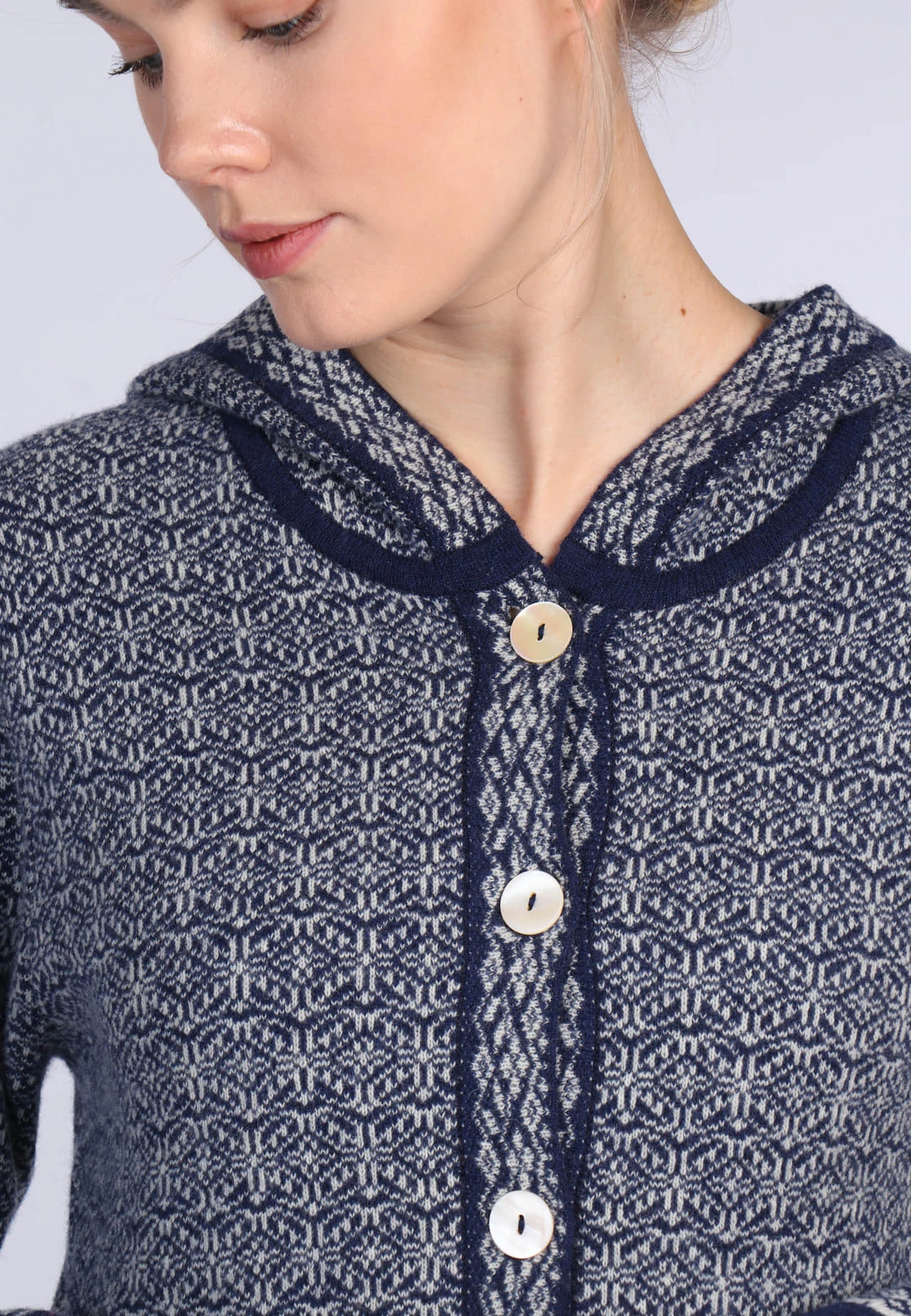 Strickmantel Ann - Navy – Bild 5