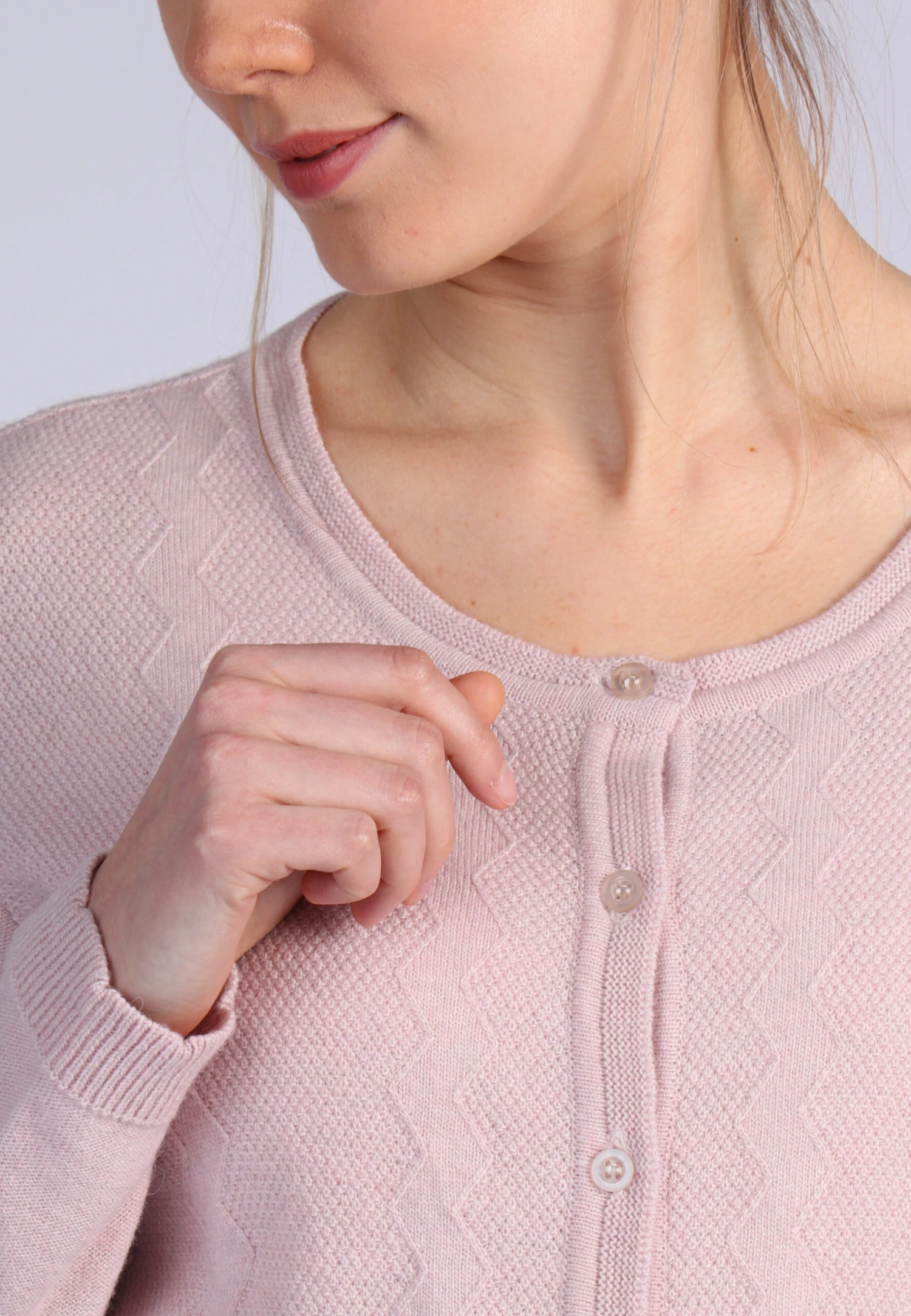 Strickjacke Renita - Rose – Bild 5