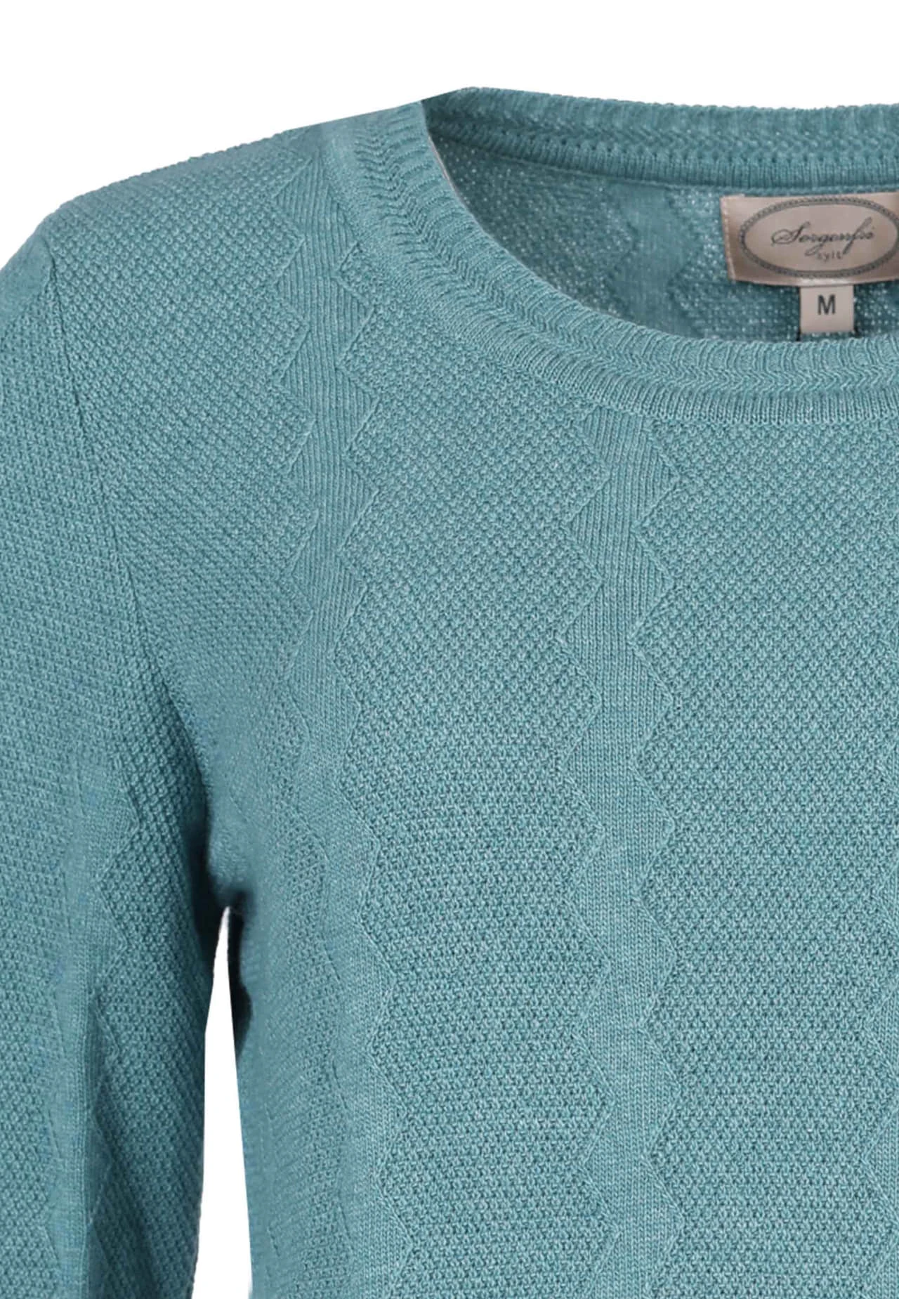 Strickpullover Marlis - Mosaic Blue – Bild 2