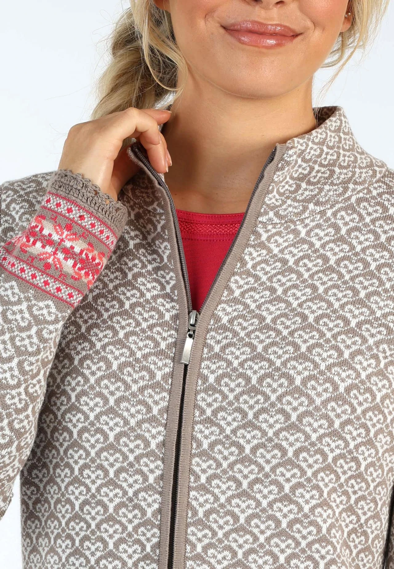 Strickmantel Jade - Oyster – Bild 5