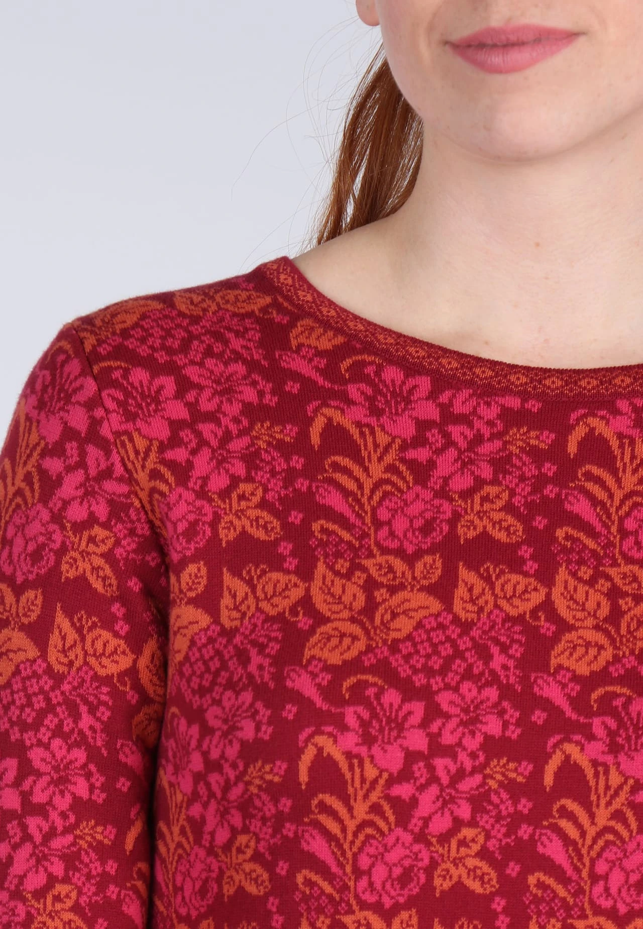 Strickkleid Suri Flowergarden - Wine – Bild 5