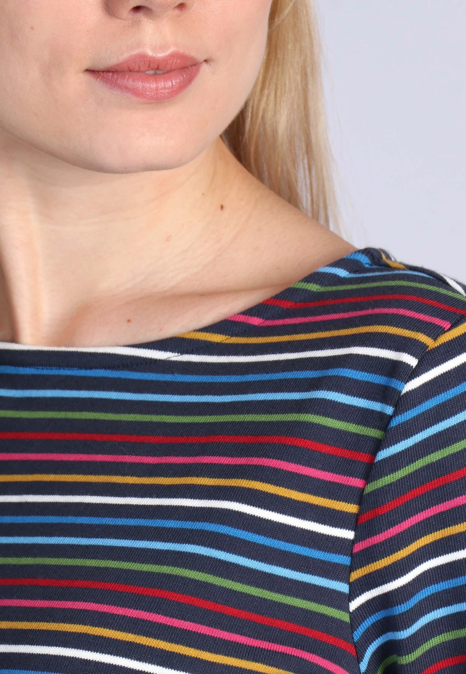 Sweater Holma Colourful Stripe - Navy – Bild 5