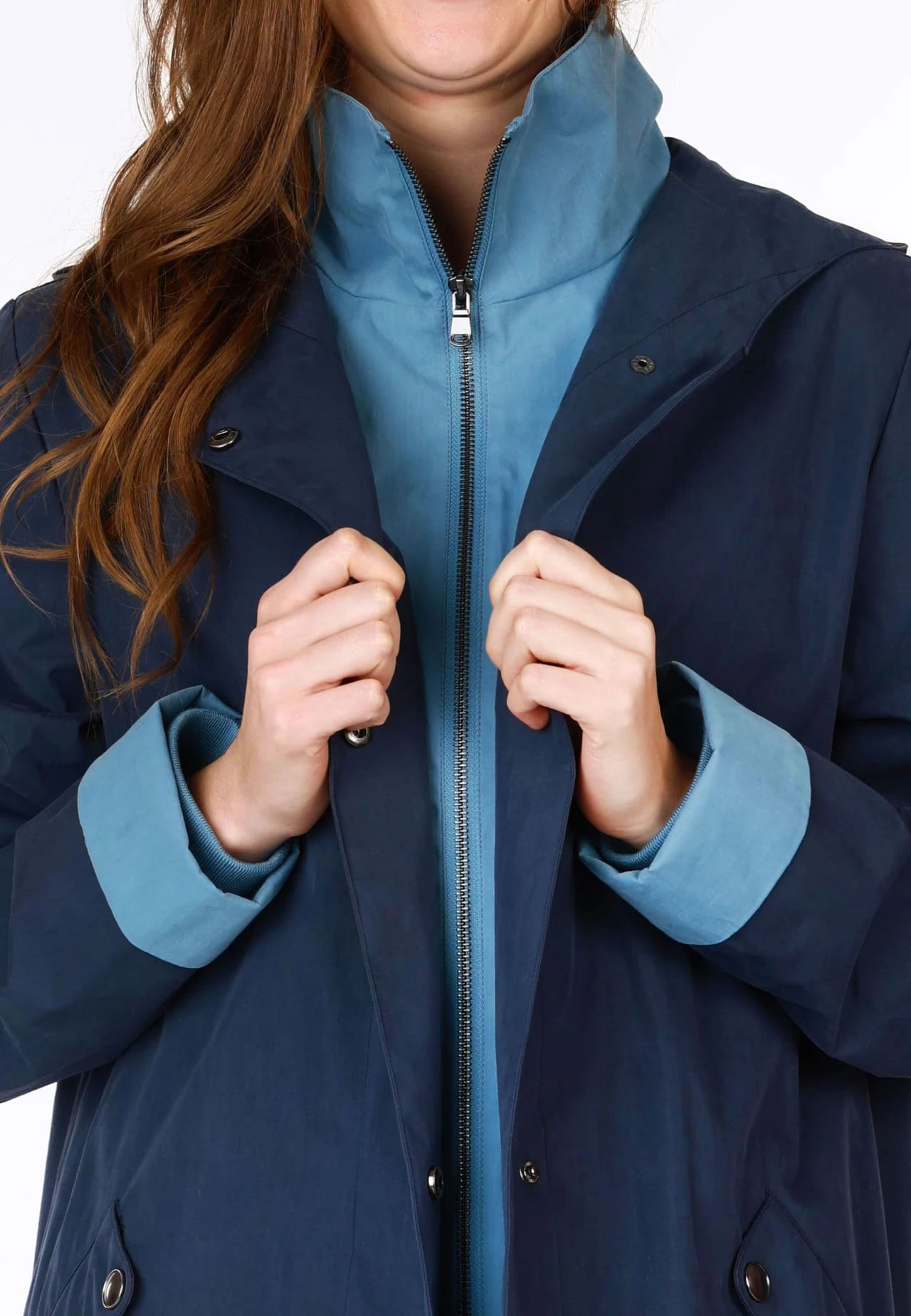 Mantel Riekje - Navy – Bild 5