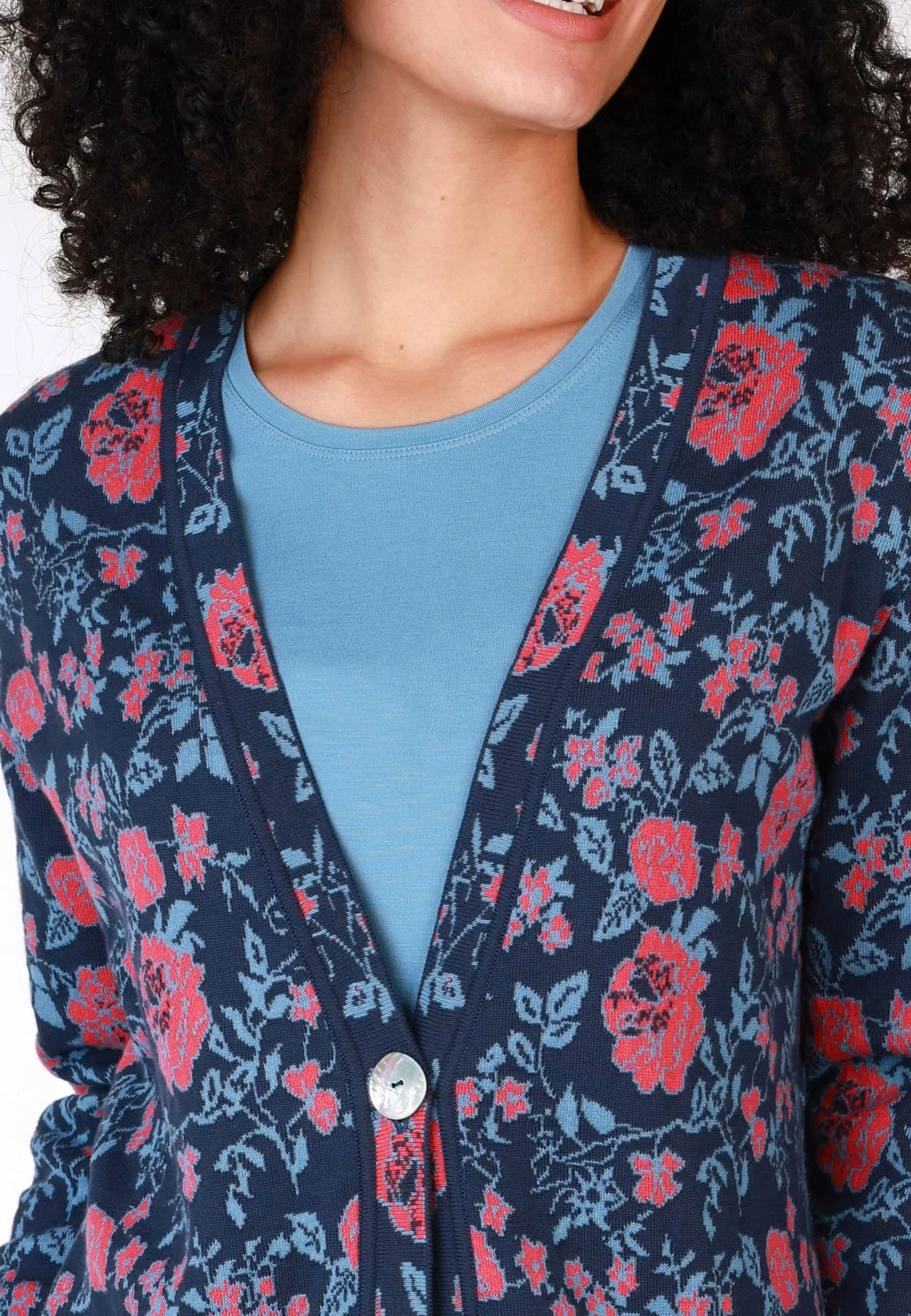 Strickjacke Rena - Navy – Bild 5