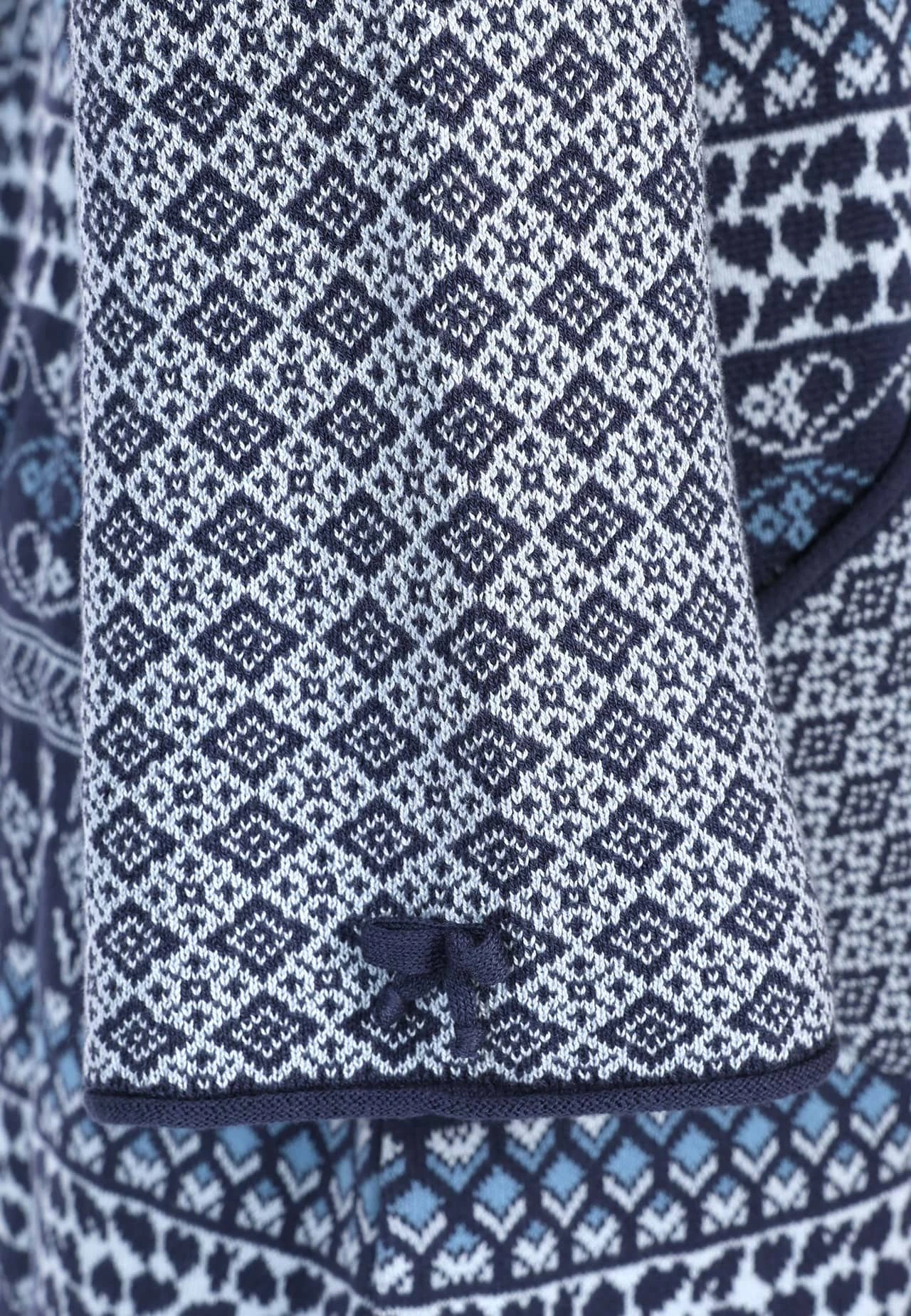 Strickmantel Britta Hygge - Navy – Bild 4