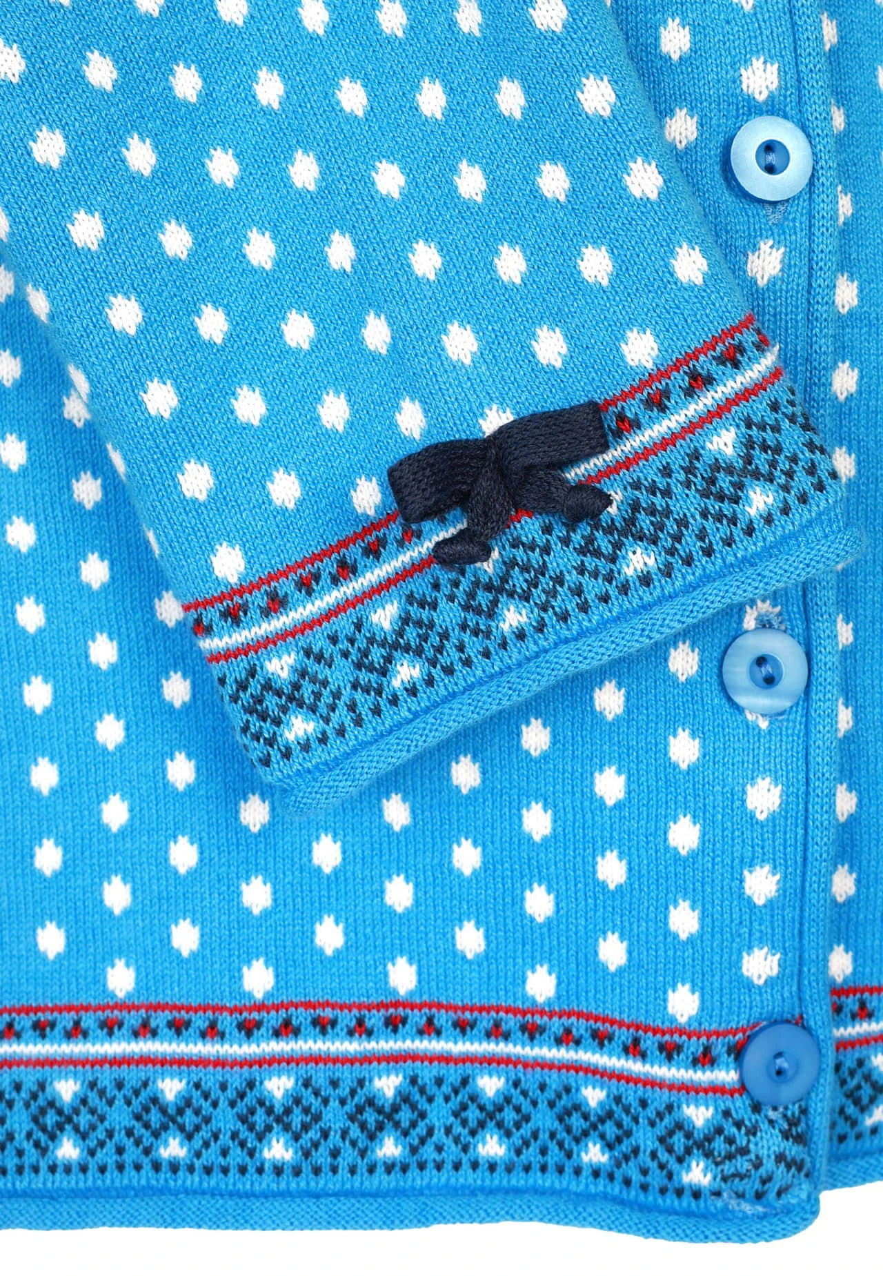 Strickjacke Christa Dot - Pastel Blue – Bild 3