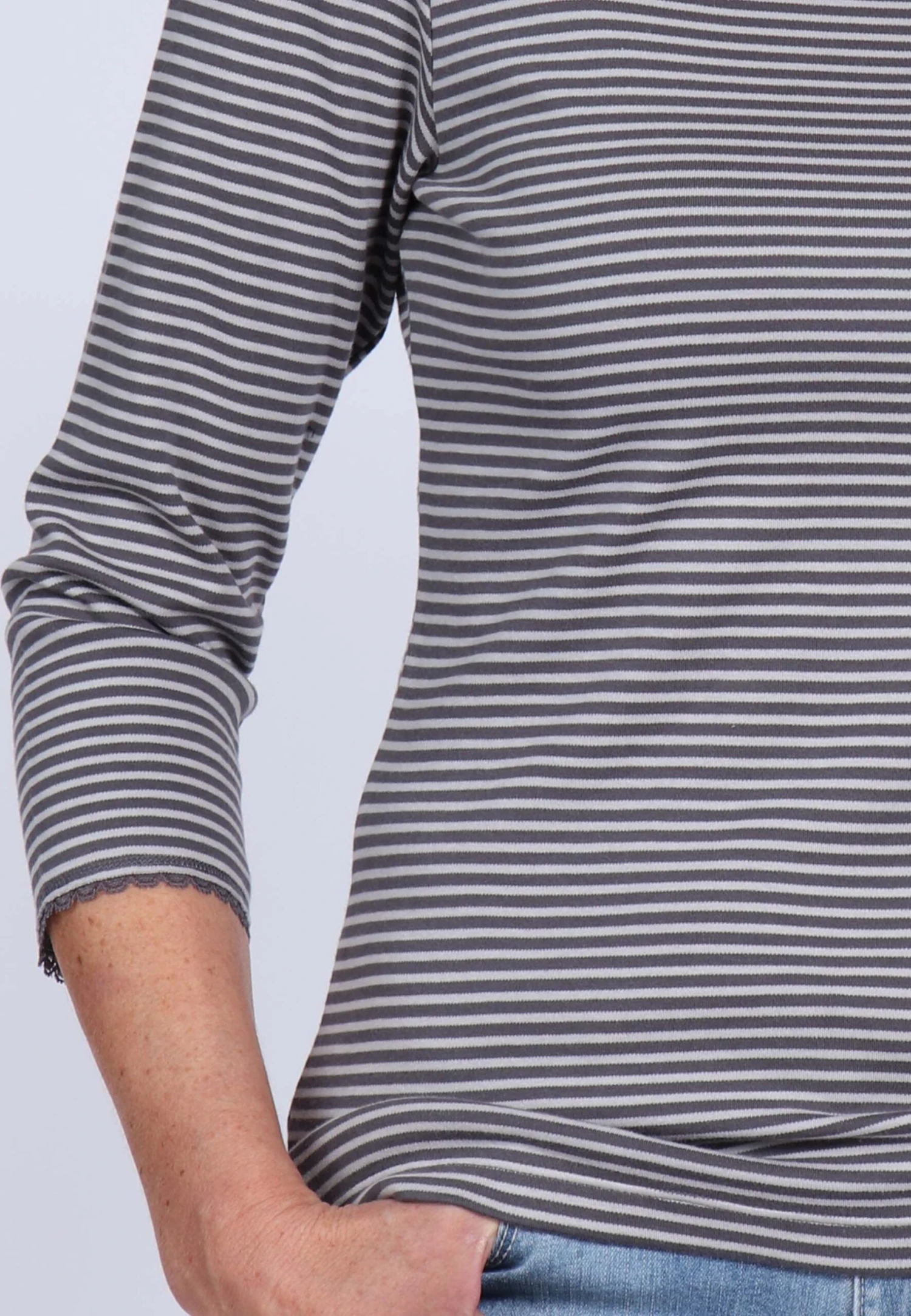 Langarmshirt Bea - Anthracite – Bild 7