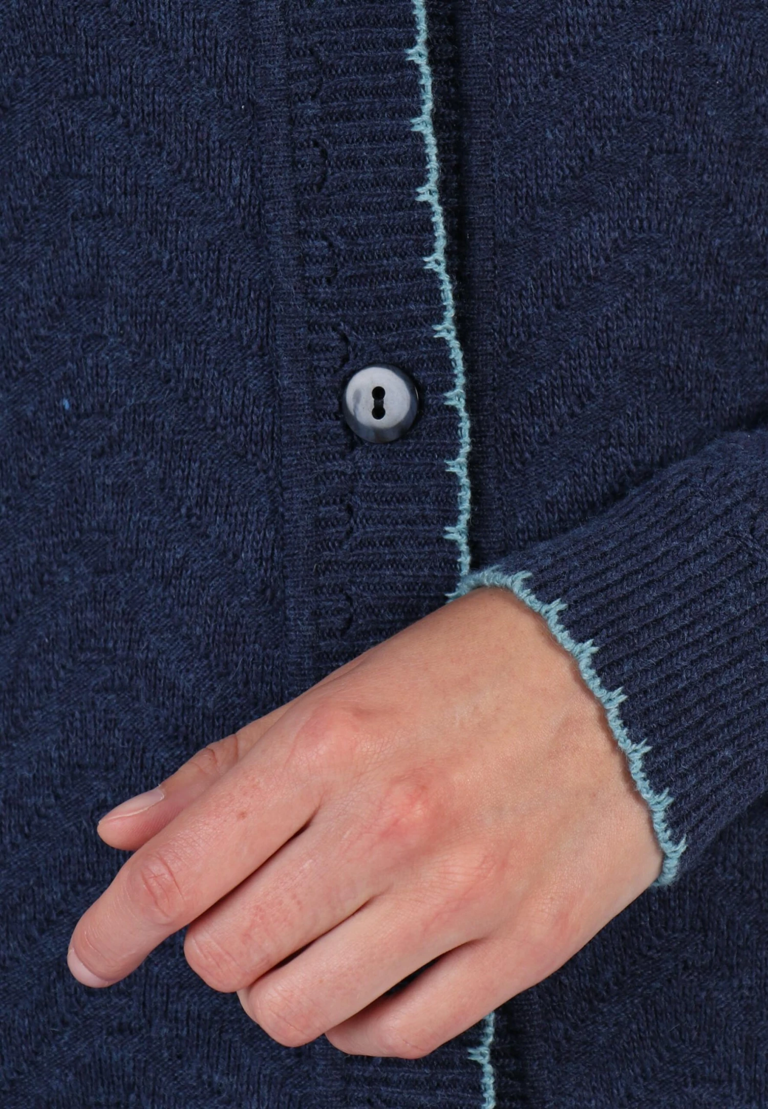 Strickmantel Adelheid - Navy – Bild 6