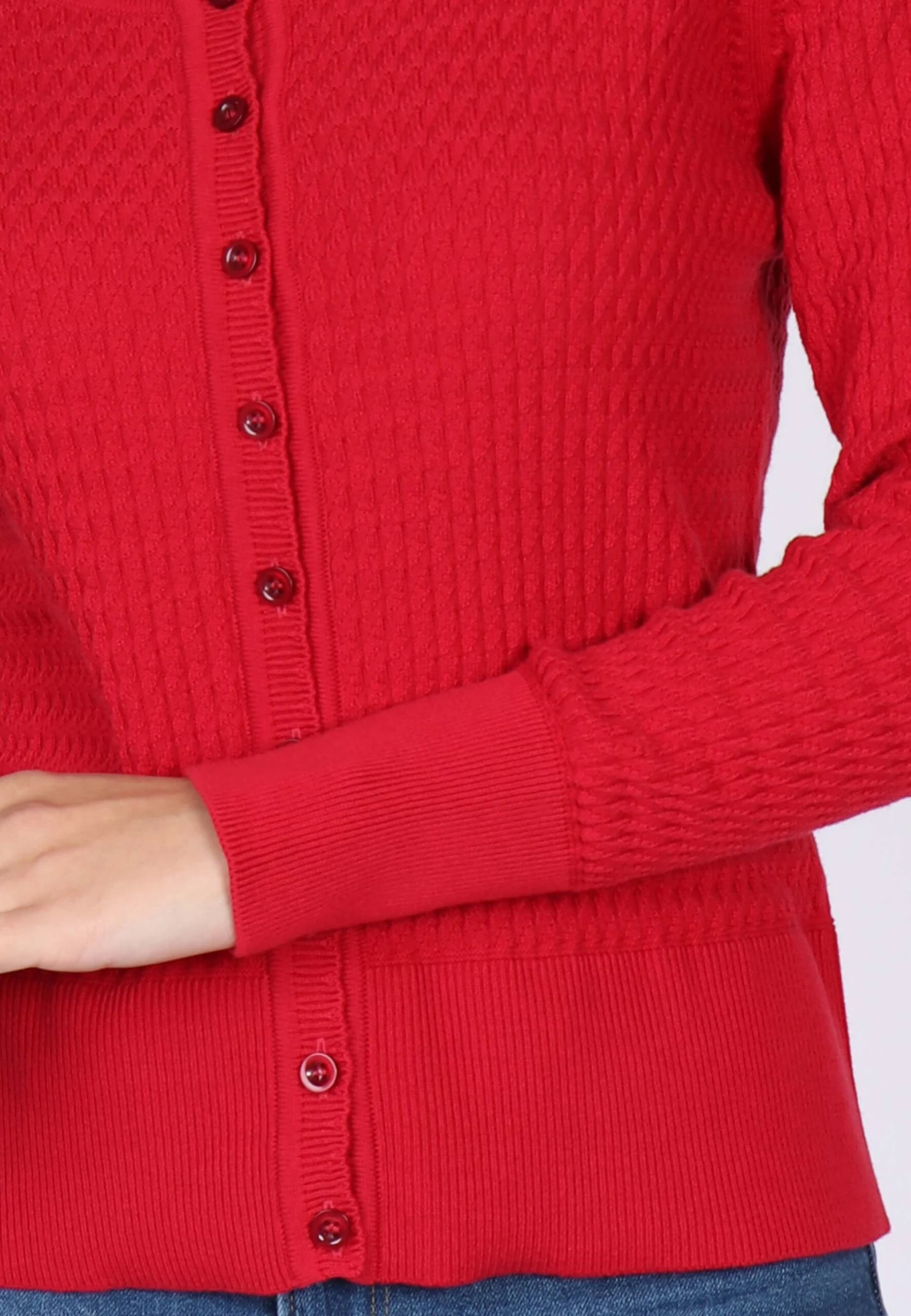 Strickjacke Manon - Red – Bild 6