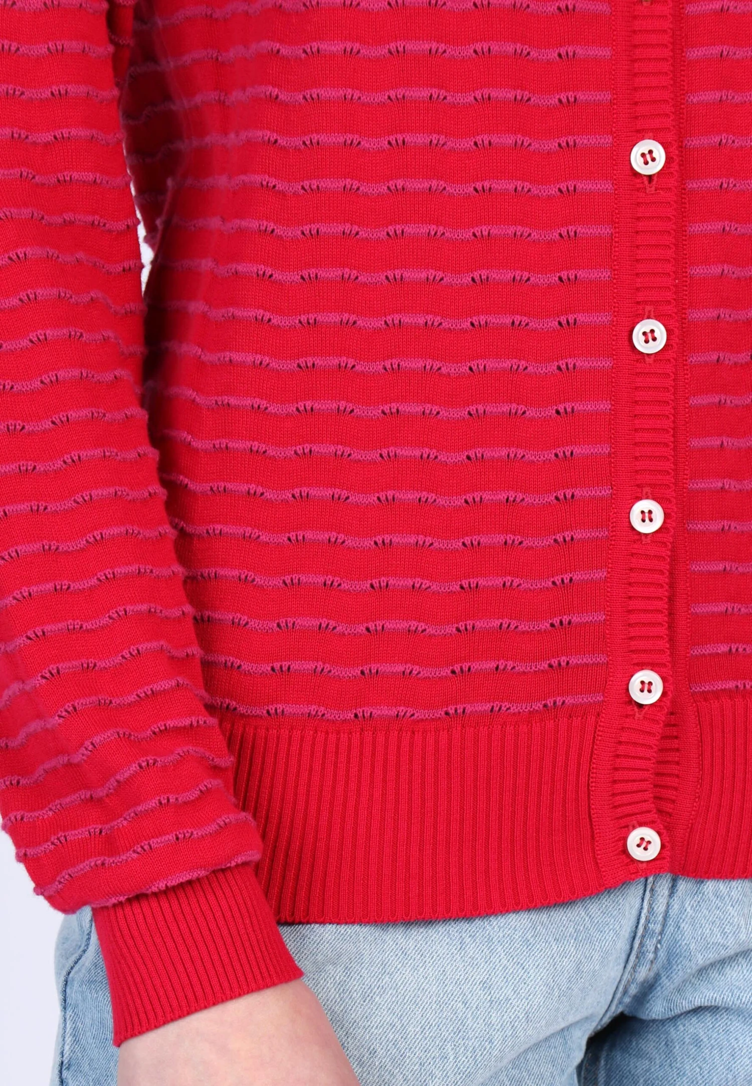 Strickjacke Patie - Rubin – Bild 6