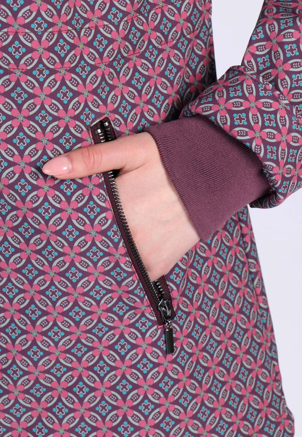 Regenmantel Elaine - Plum – Bild 6