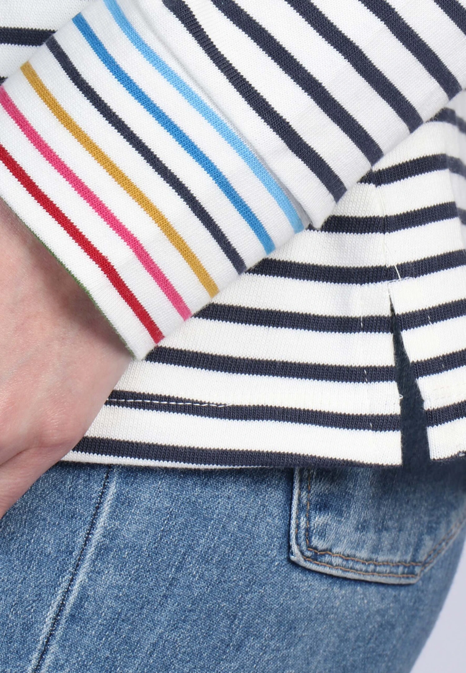 Sweater Hilja Rainbow Stripe - Ivory – Bild 5