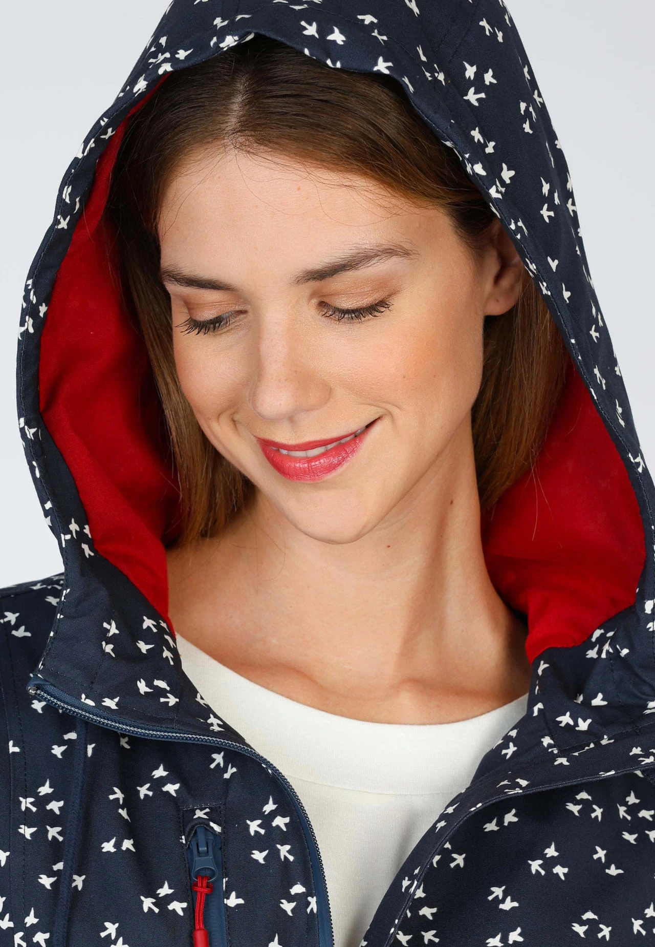 Mantel Venla Birds - Navy – Bild 7