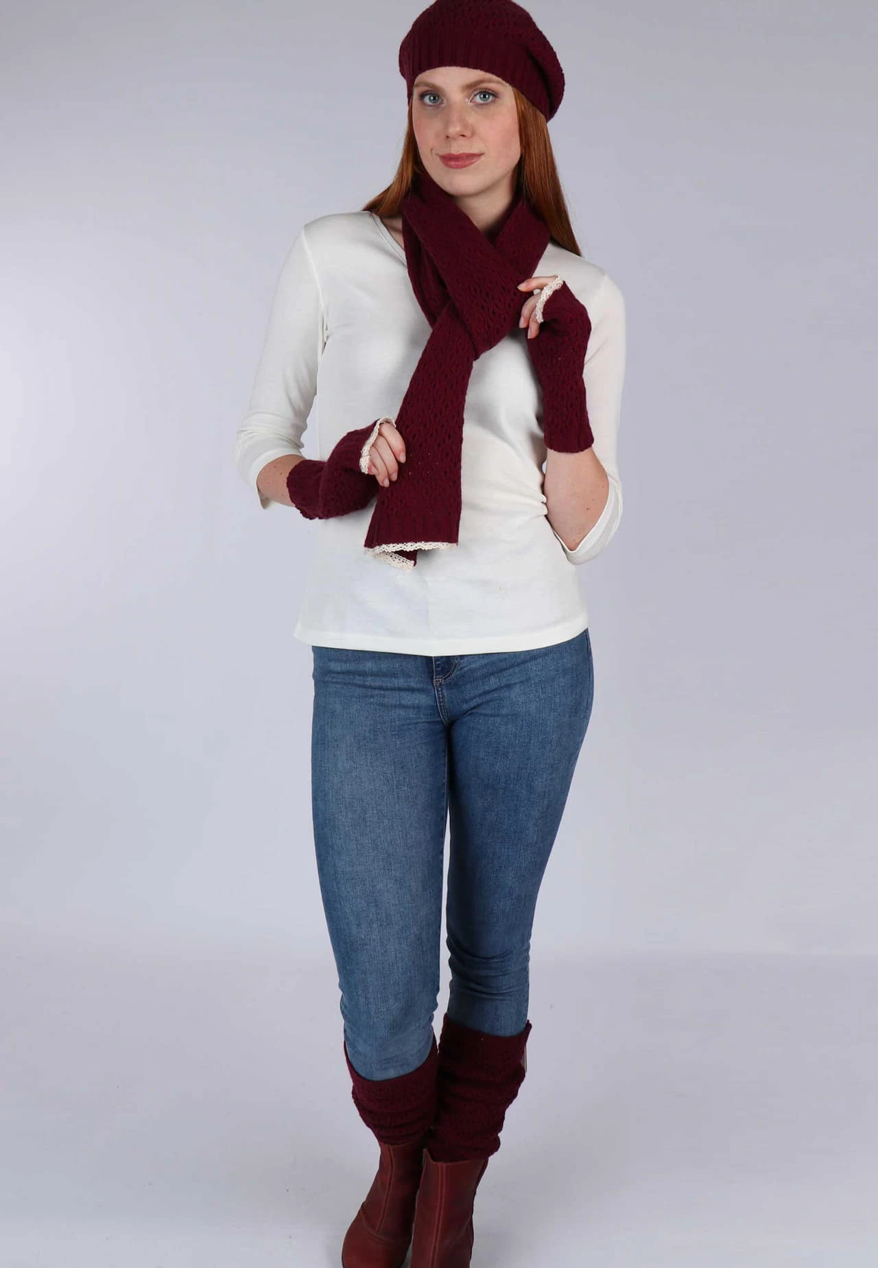 Handstulpe Dalina - Wine – Bild 5