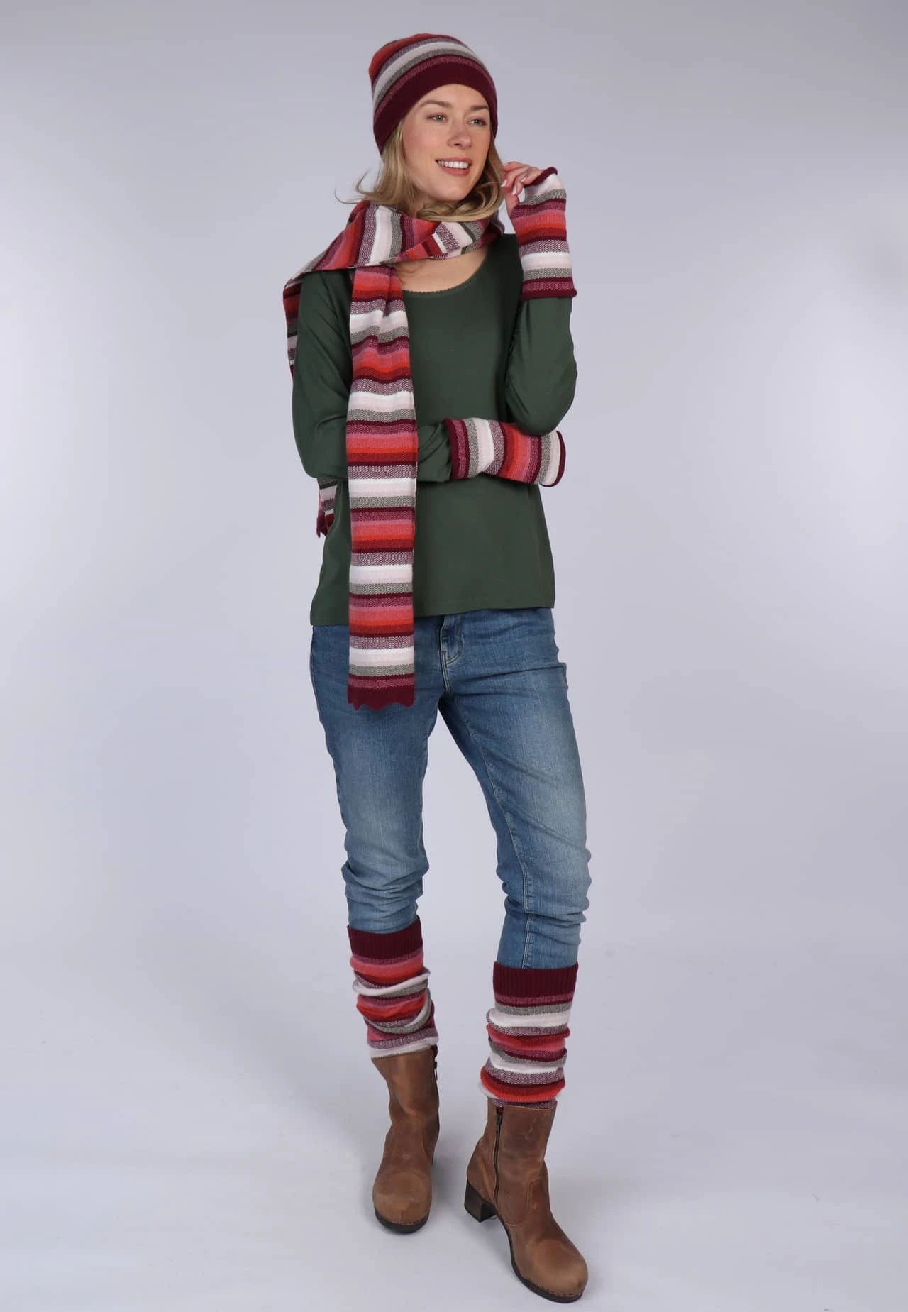 Handstulpe Alice Multi - Wine – Bild 5