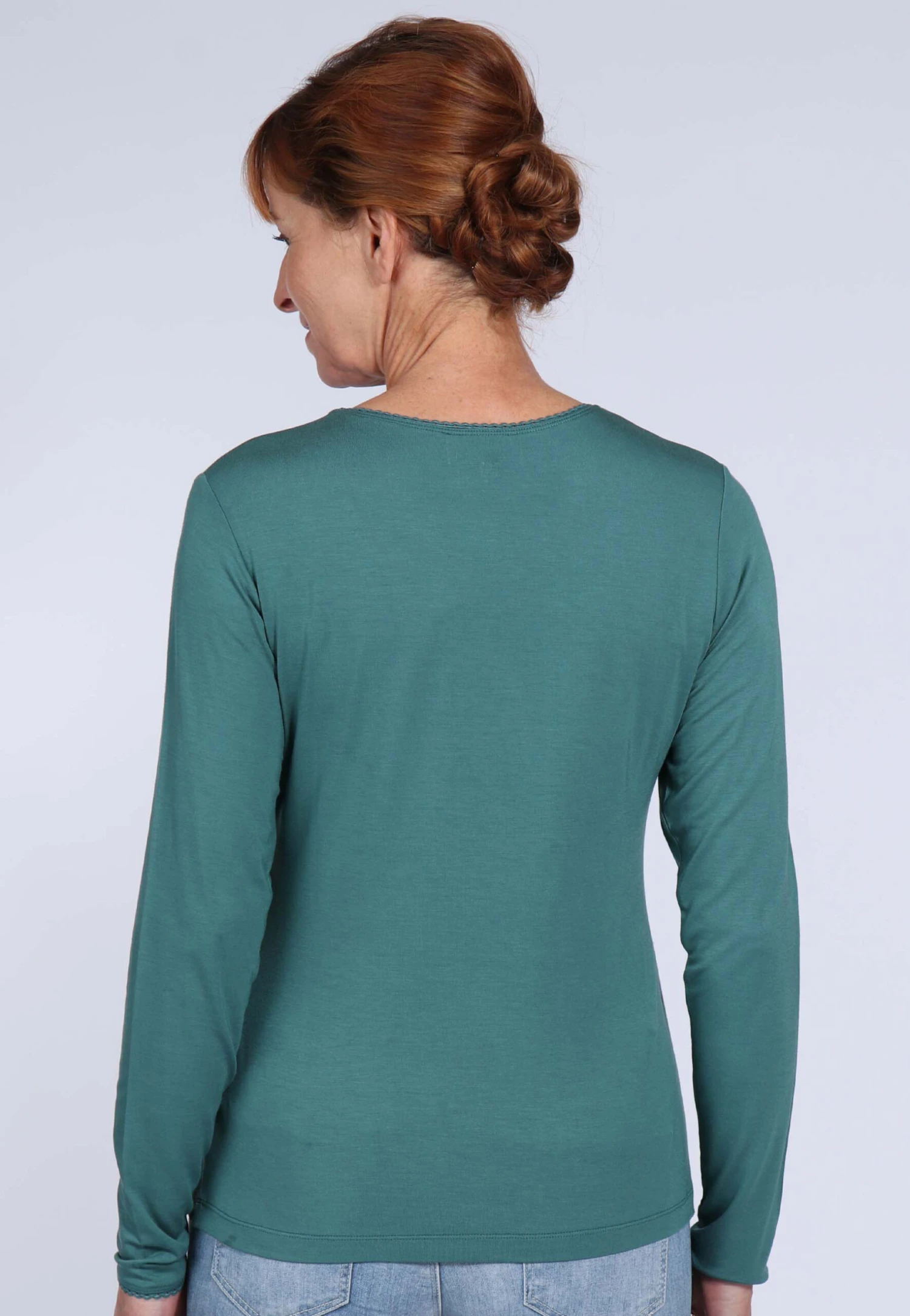 Langarmshirt Philia - Bottle Green – Bild 6