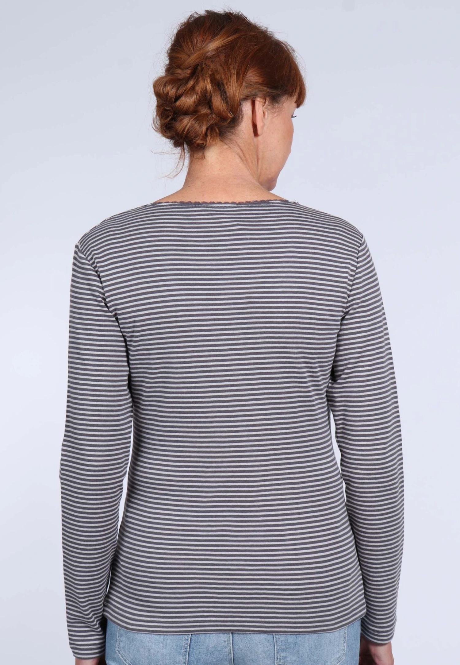 Langarmshirt Sandra - Anthracite – Bild 6