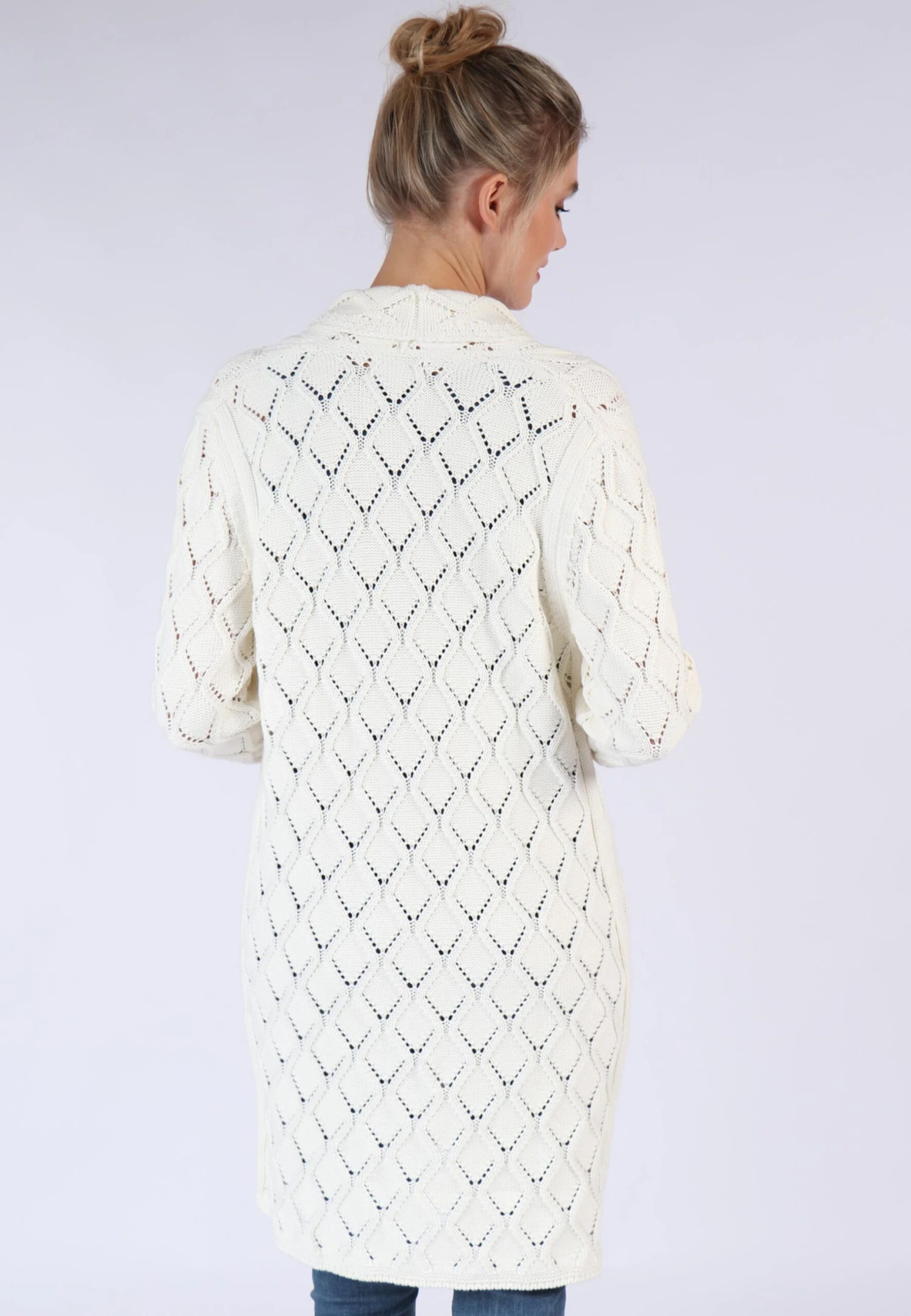 Strickmantel Ebbie - Ivory – Bild 6