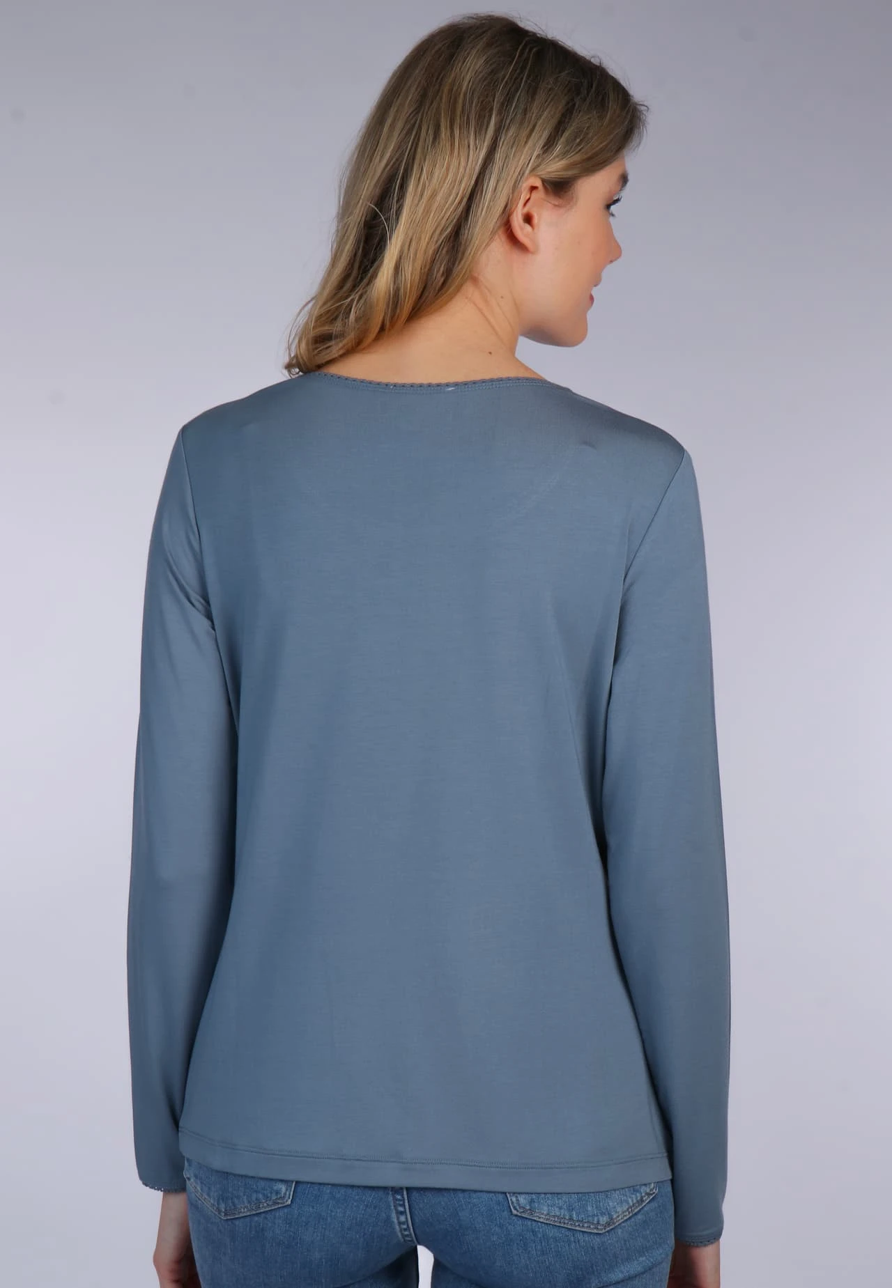 Langarmshirt Philia- Mosaic Blue – Bild 6