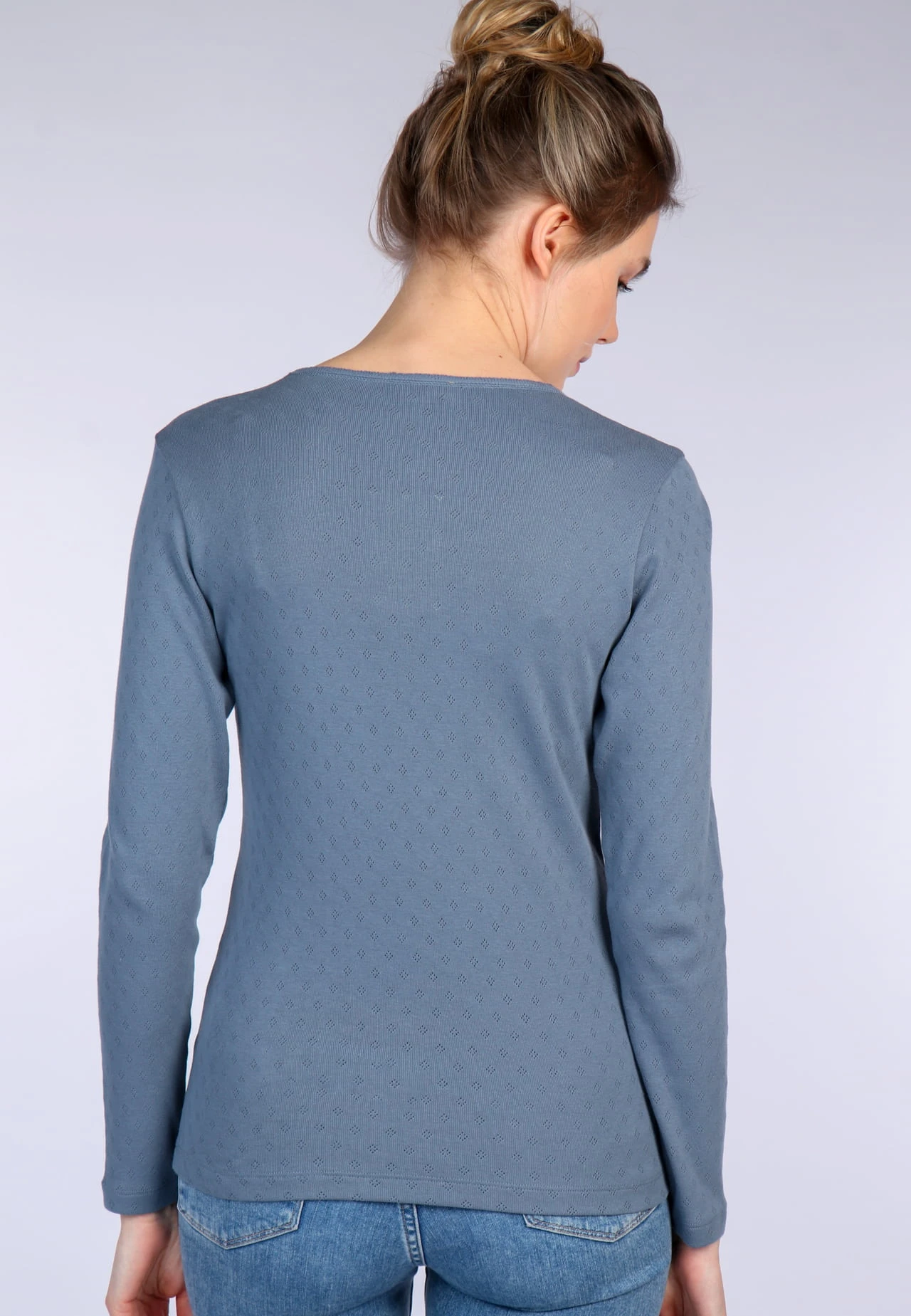 Langarmshirt Malin - Mosaic Blue – Bild 6