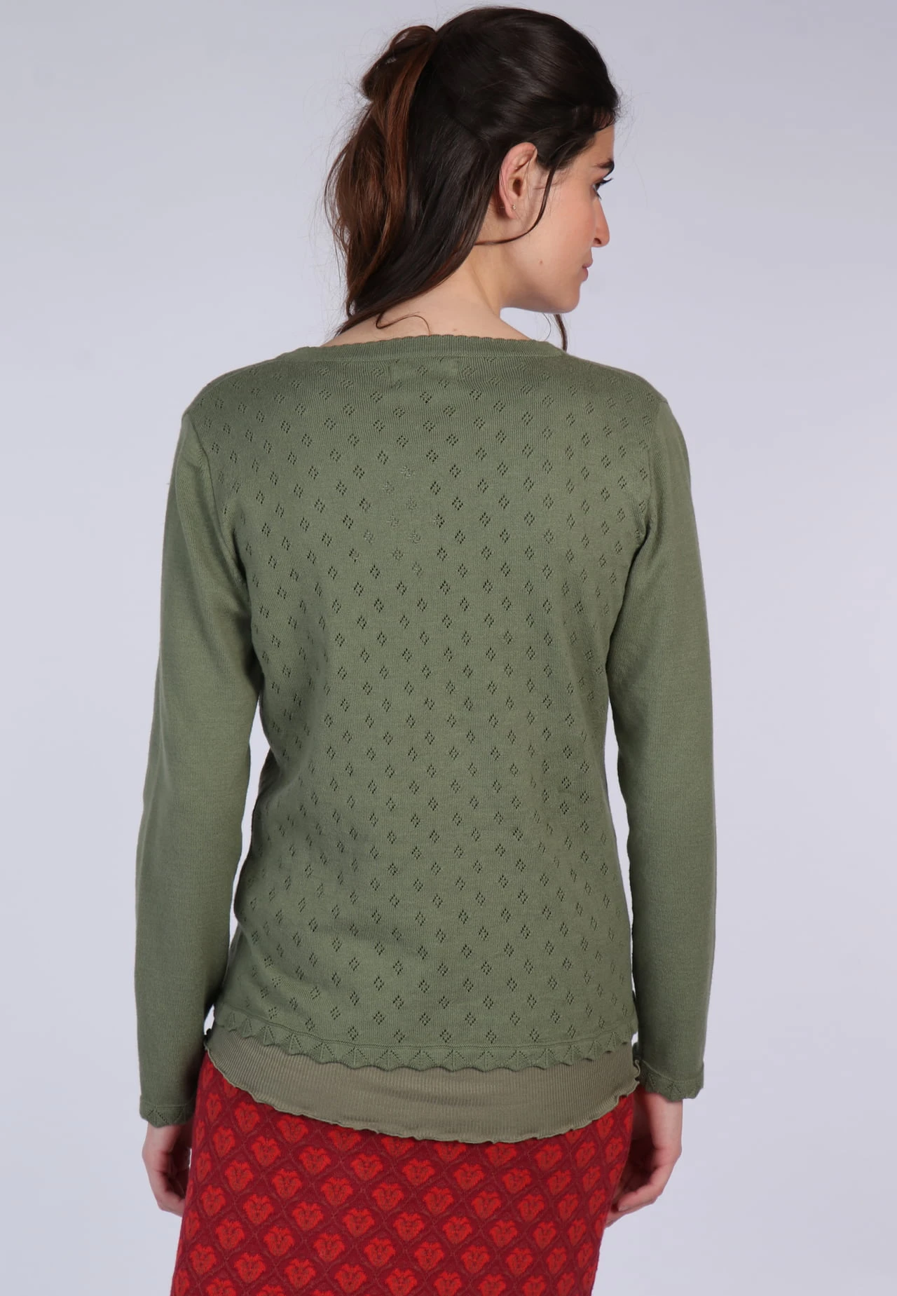 Strickjacke Vali - Olive – Bild 7