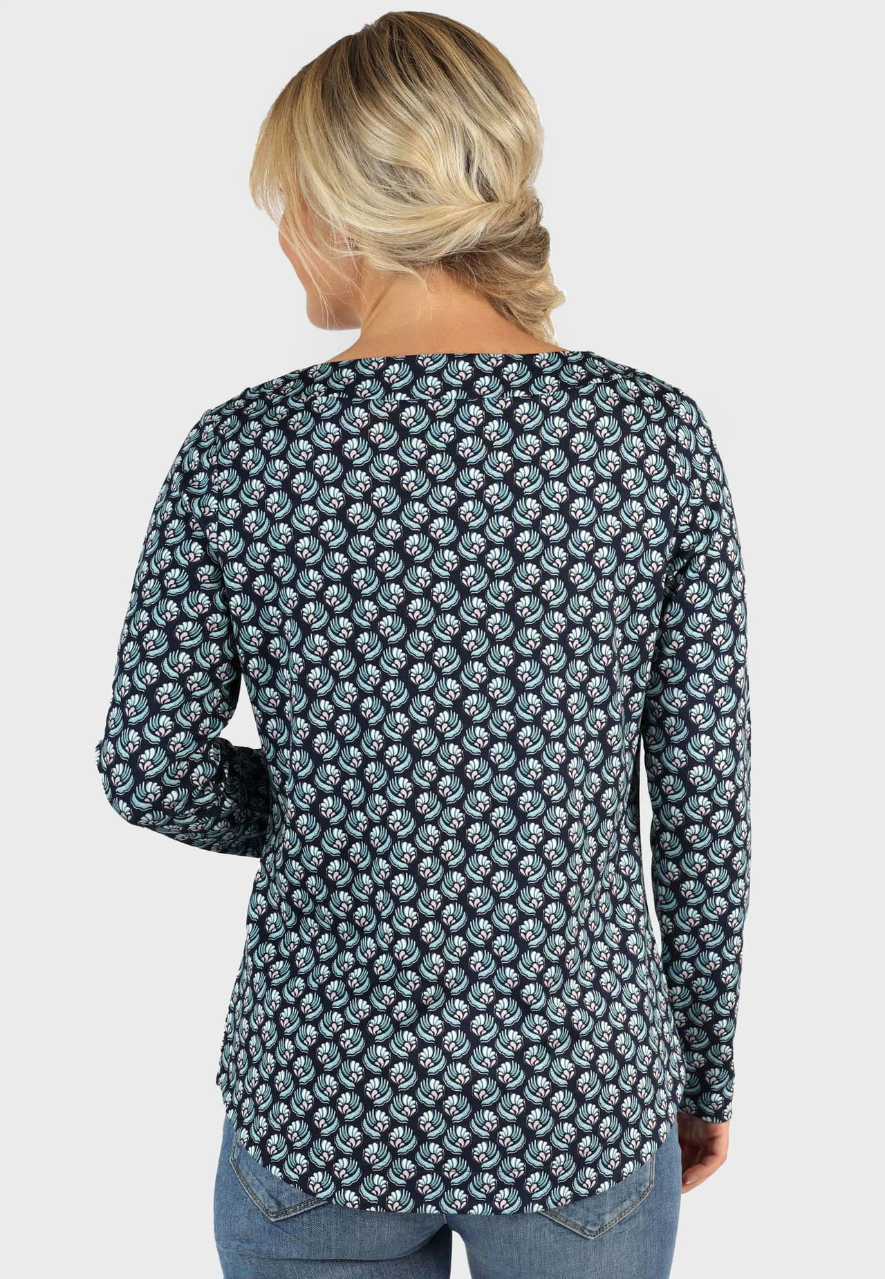 Langarmshirt Ninima- Navy – Bild 6