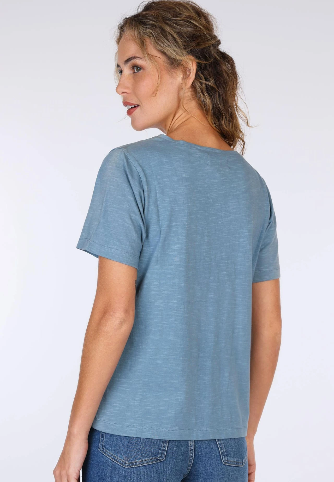 T-Shirt Lale - Swedish Blue – Bild 6