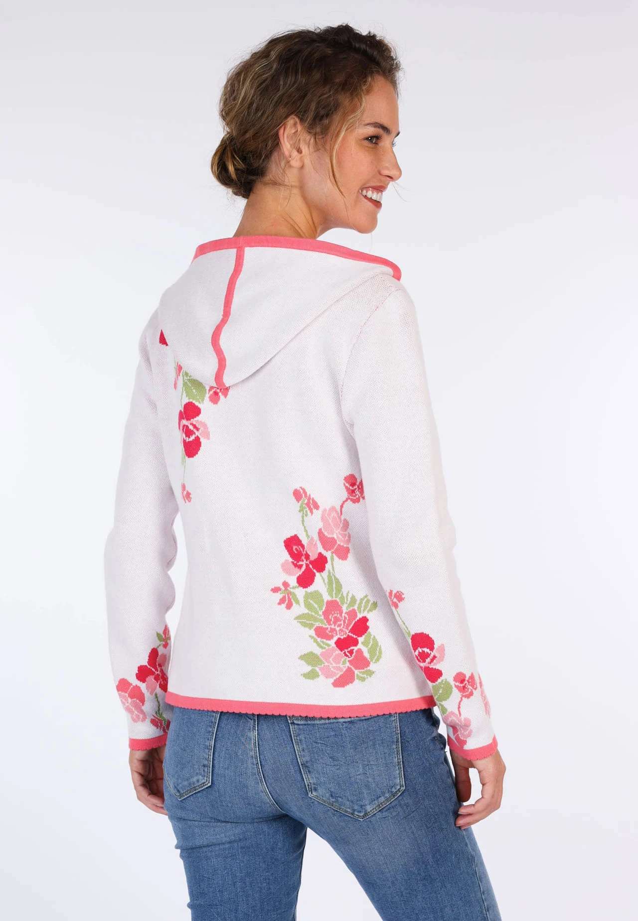 Strickjacke Katleen Violet - Ivory – Bild 6