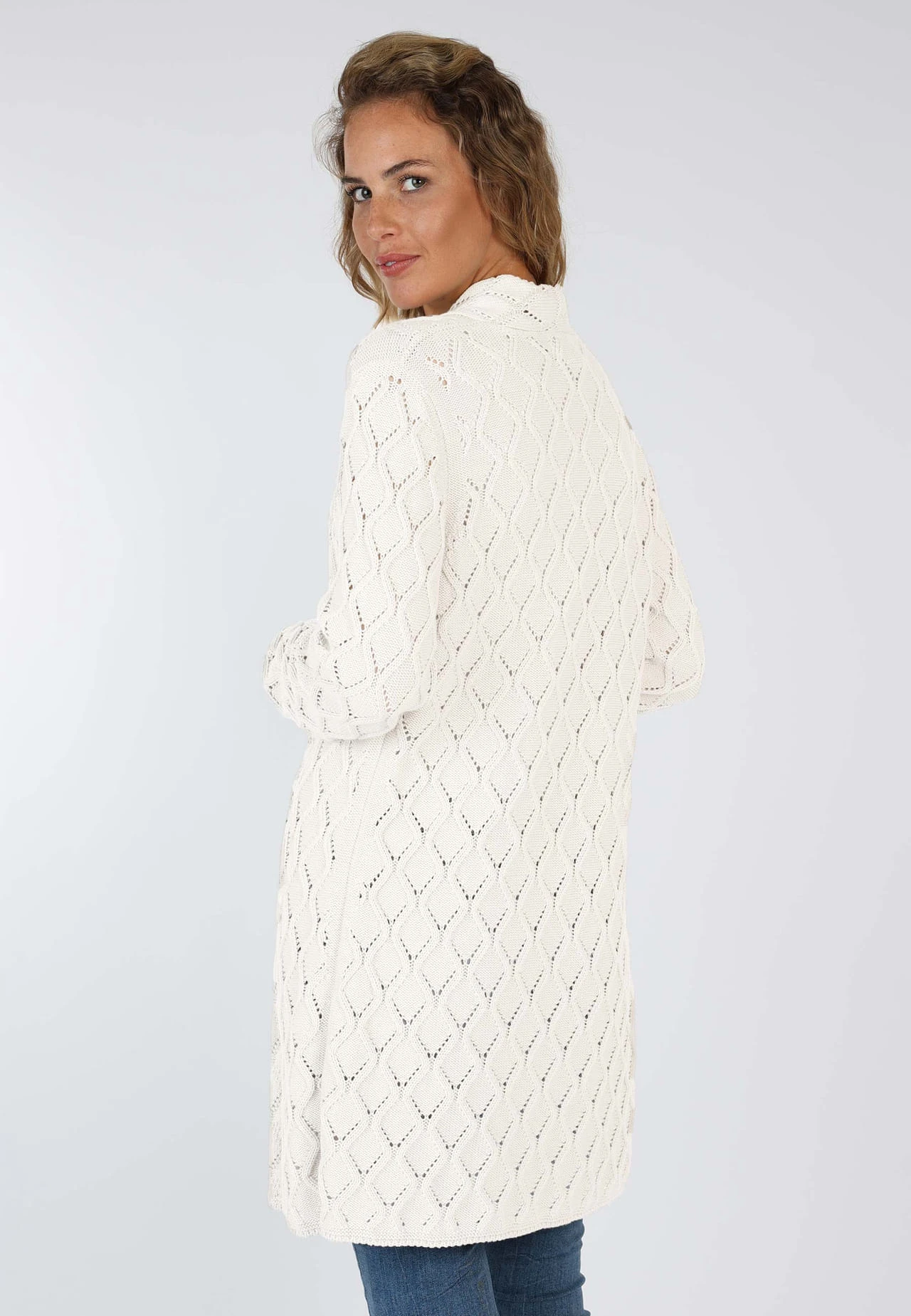 Strickjacke Ebbie - Ivory – Bild 6