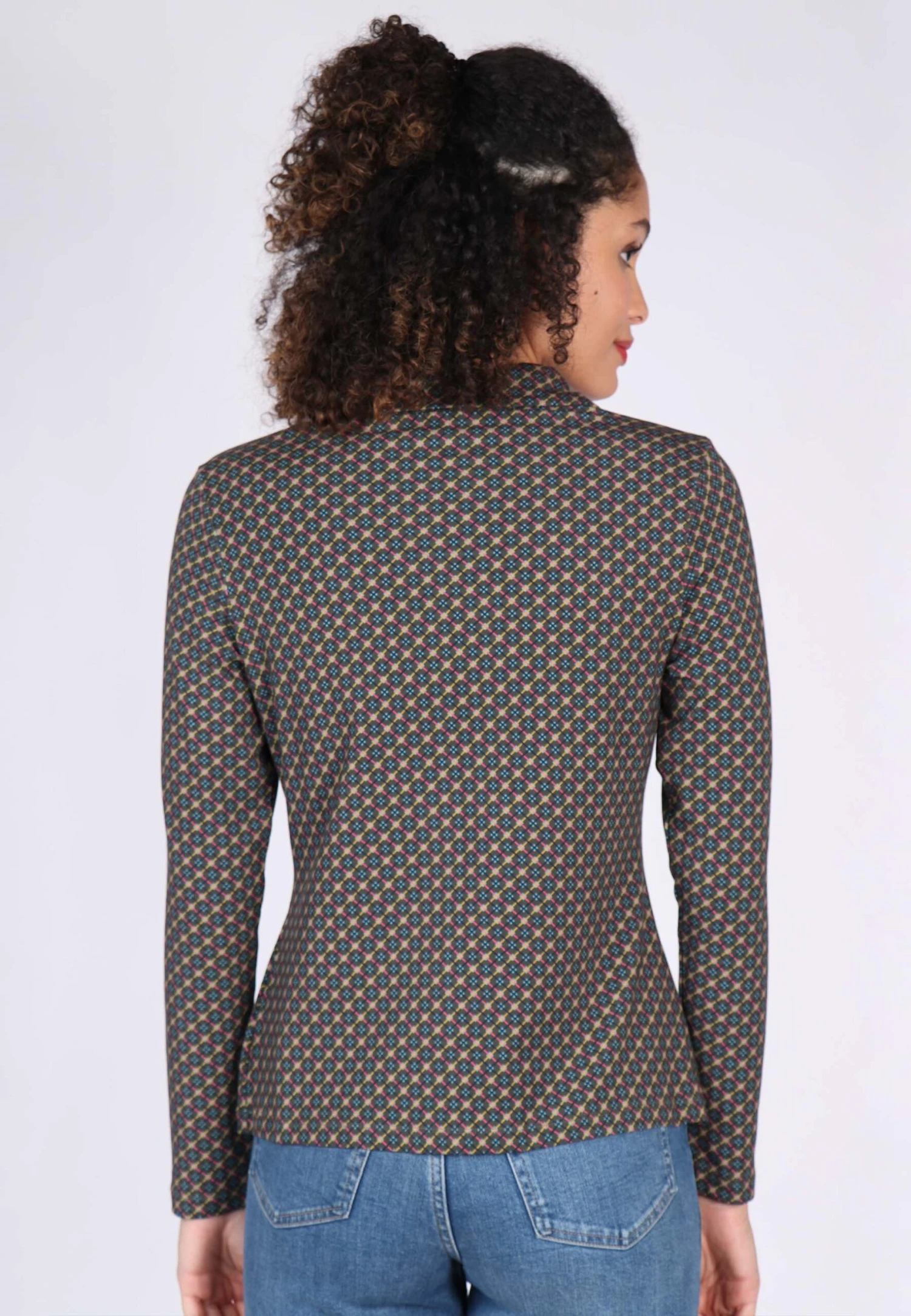 Bluse Cylia Check - Thyme – Bild 7