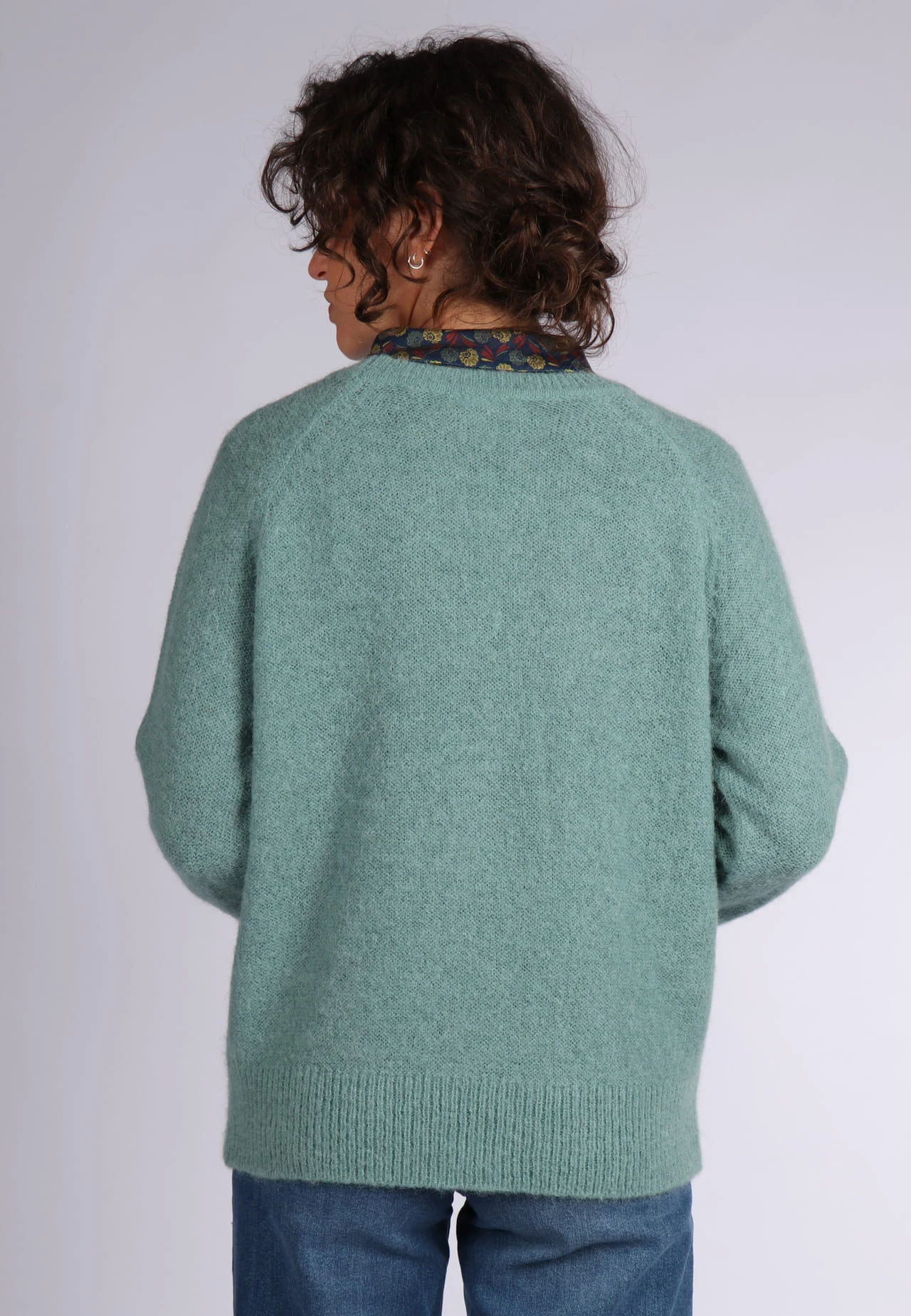 Strickjacke Vija - Cool Moss – Bild 6