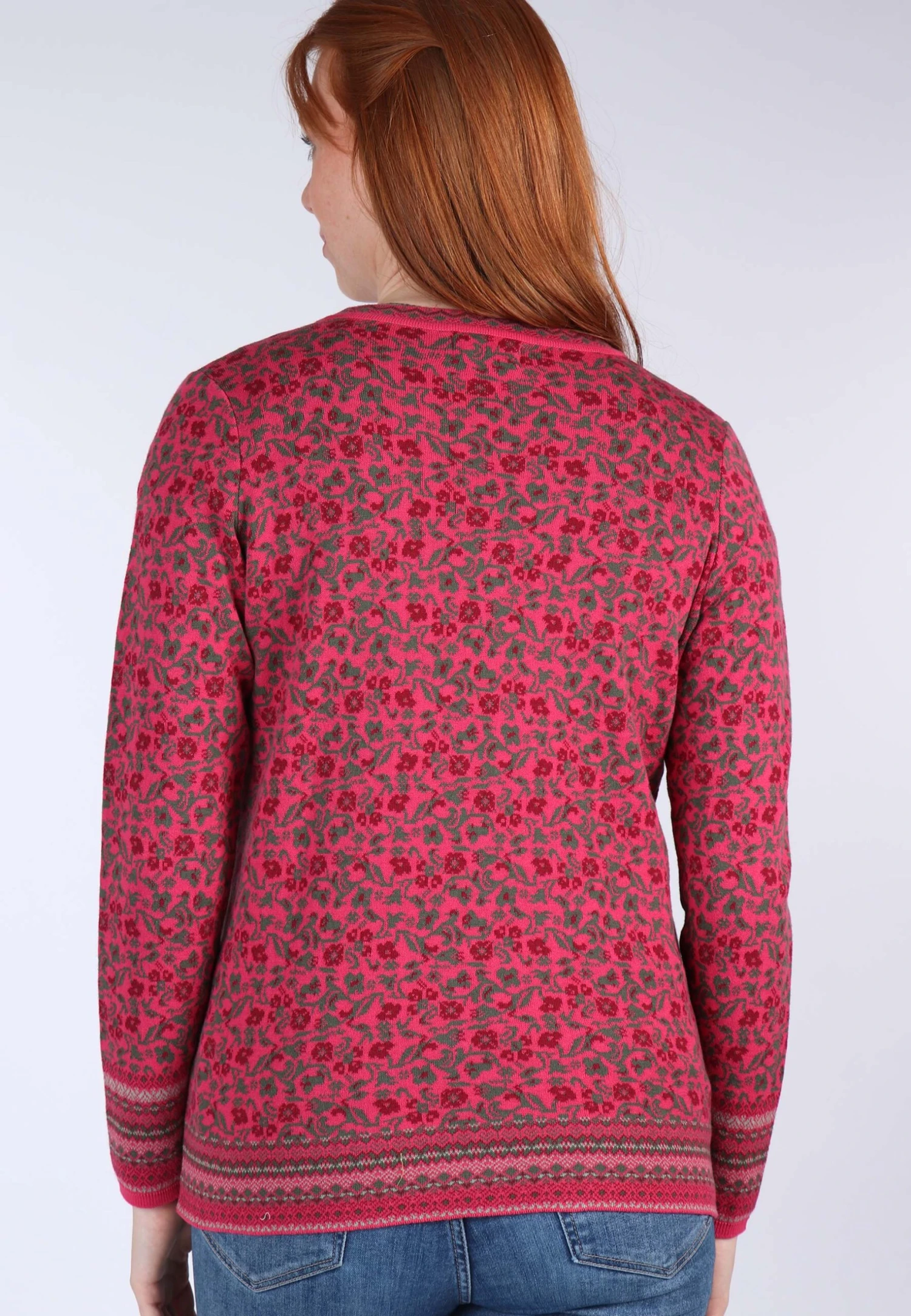 Strickjacke Christi Blossom - Pink – Bild 7