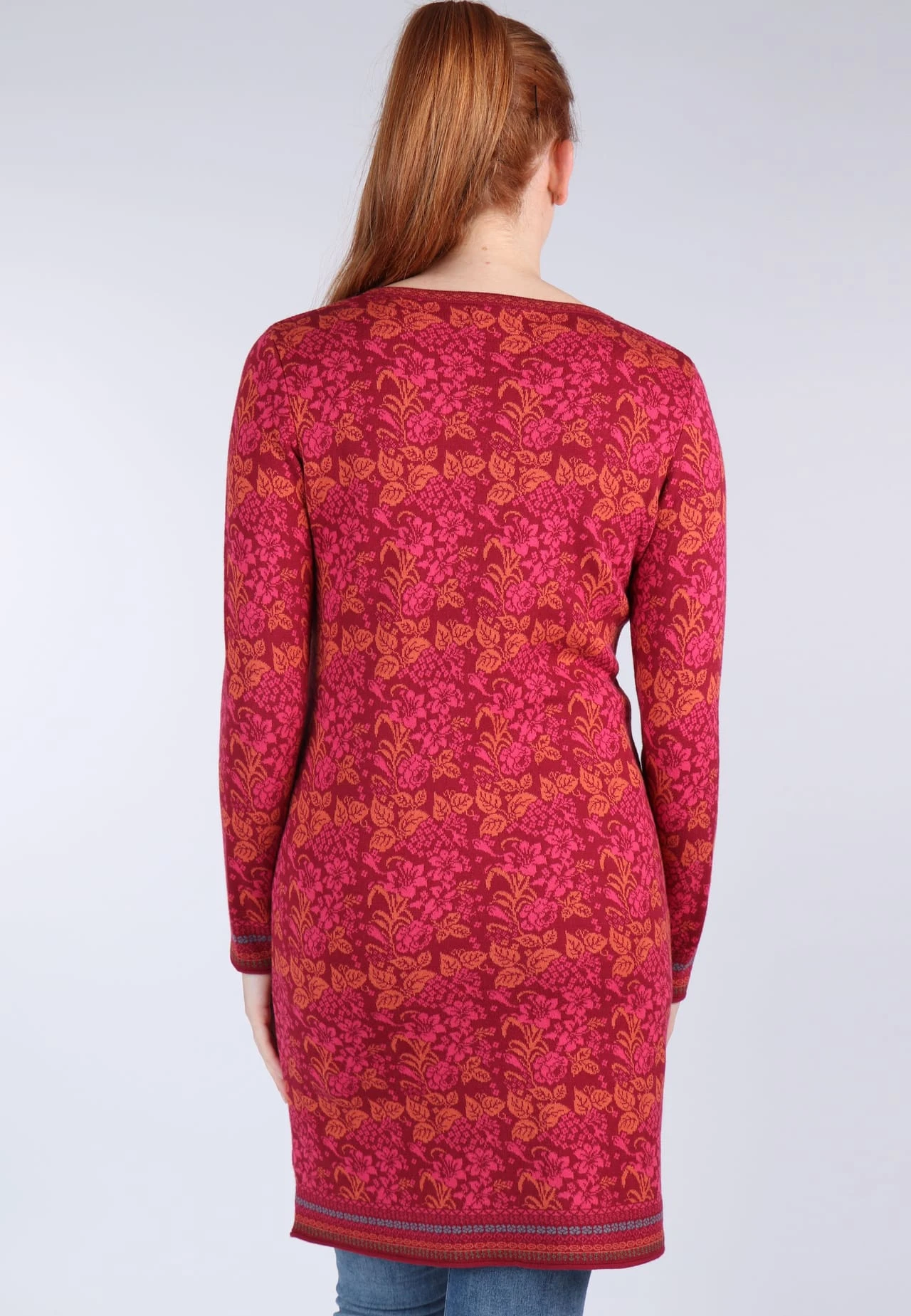 Strickkleid Suri Flowergarden - Wine – Bild 7