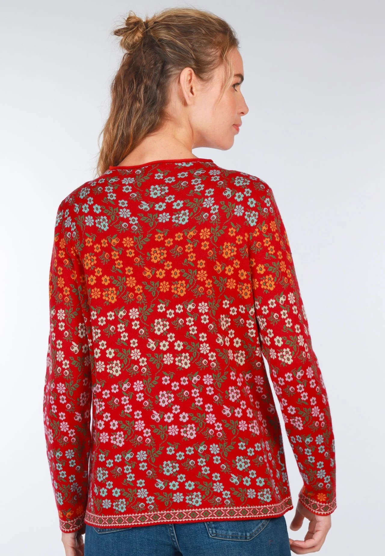 Pullover Sofia Millefleurs - Rubin – Bild 6
