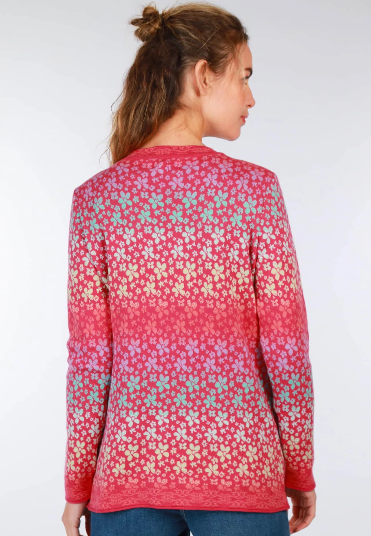 Strickjacke Christi Flower- Azalea – Bild 6
