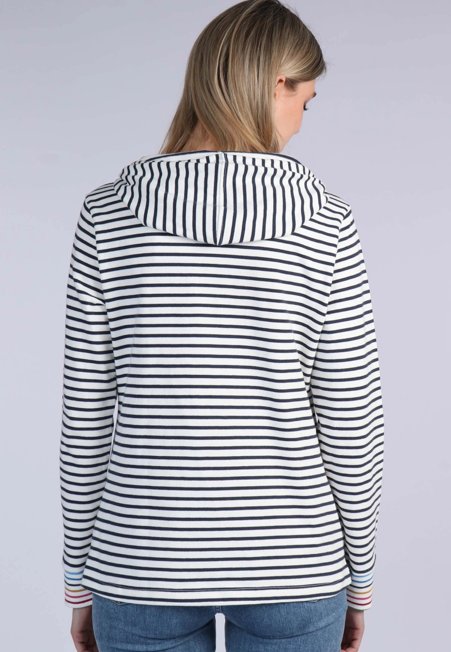 Sweater Hilja Rainbow Stripe - Ivory – Bild 6